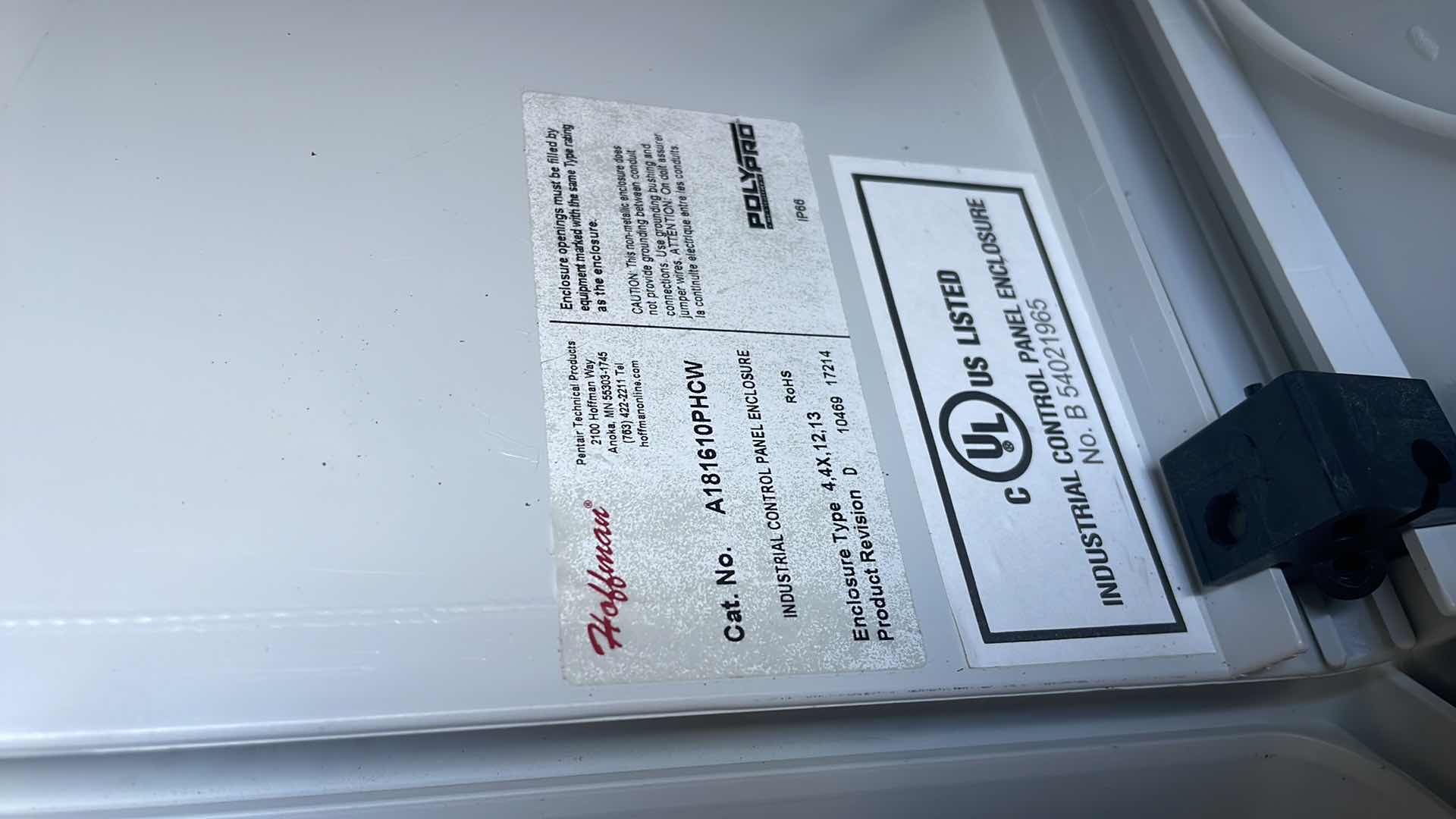 Photo 5 of NVENT HOFFMAN
POLYPRO, TYPE 4X, 17.95X15.94X10.35, POL
MFR # A181610PHCW