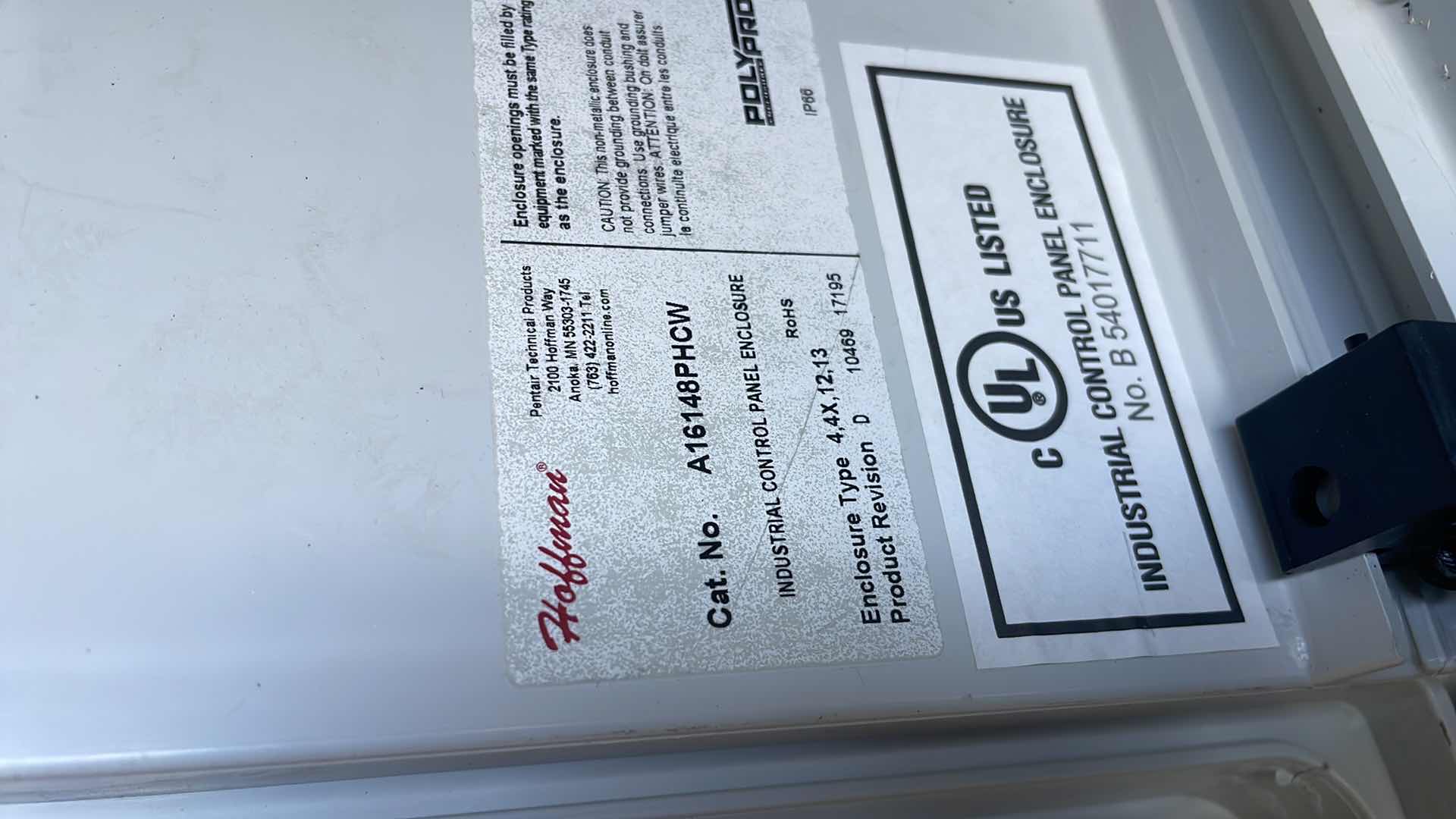 Photo 6 of NVENT HOFFMAN
POLYPRO, TYPE 4X, 16.02X14.01X8.35, POLY
MFR # A16148PHCW