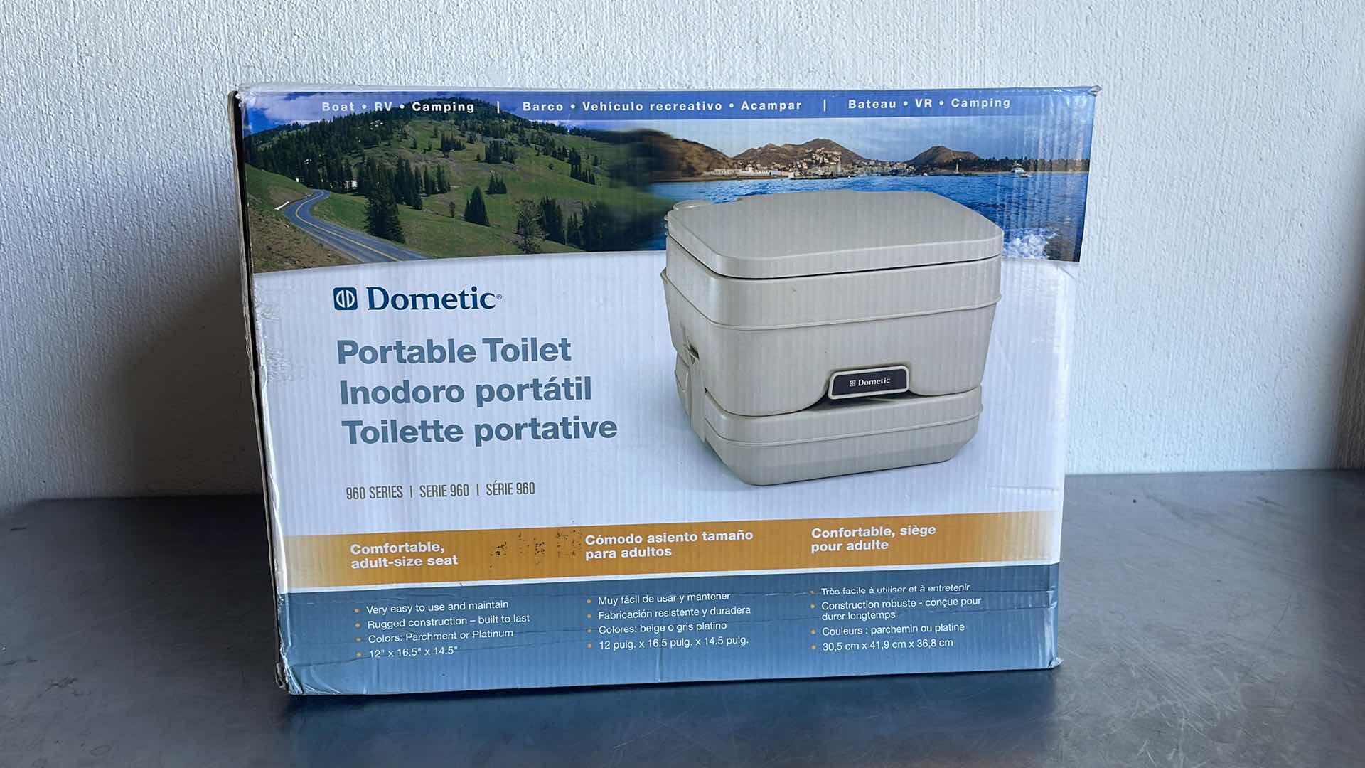 Photo 1 of DOMETIC PORTABLE TOILET 960 SERIES
12” X 16.5” X 14.5”