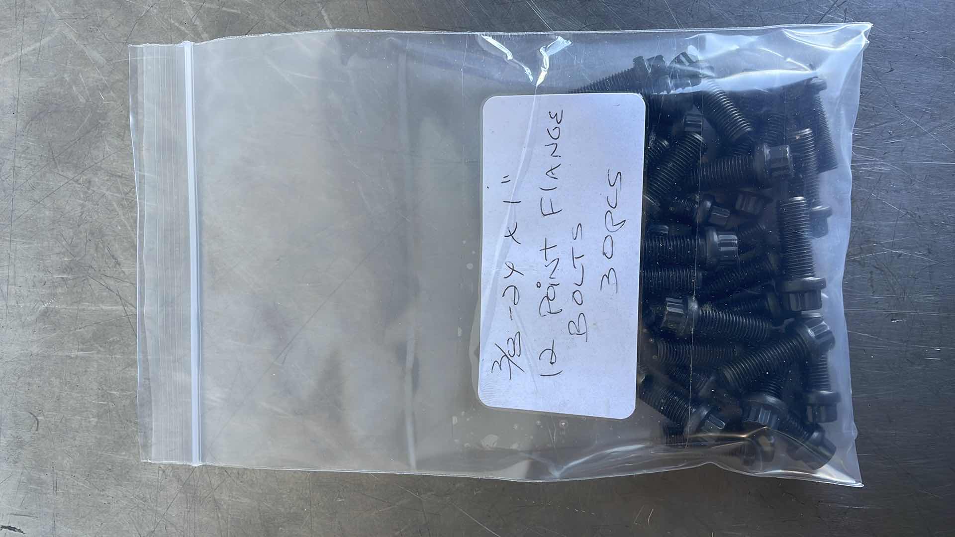 Photo 1 of 3/8-24 X 1" 12 POINT FLANGE BOLTS
30 PCS