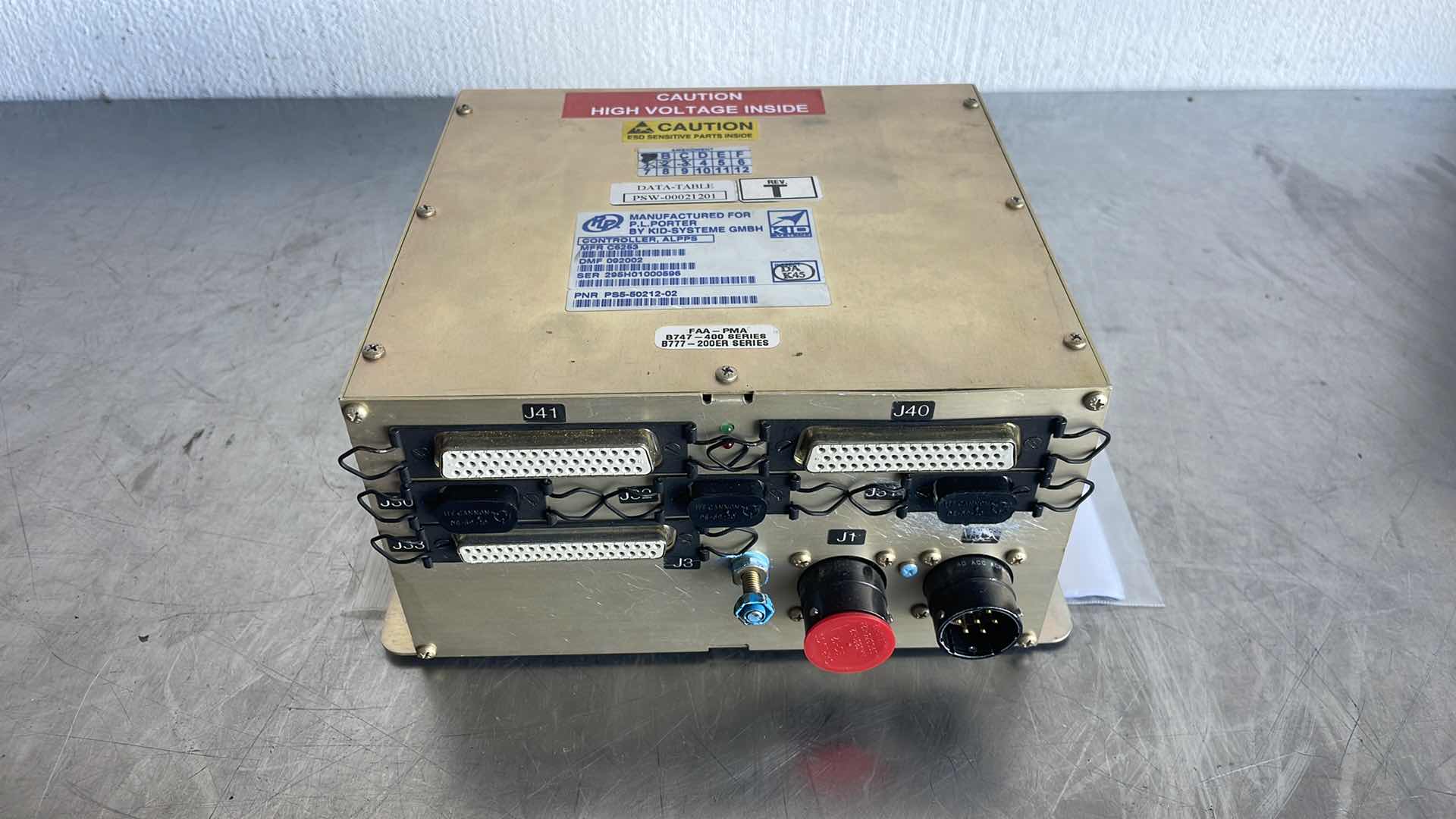 Photo 1 of P.L. PORTER BY KID-SYSTEME GMBH PS5-50212-02 ALPS CONTROLLER FOR BOEING 747 777