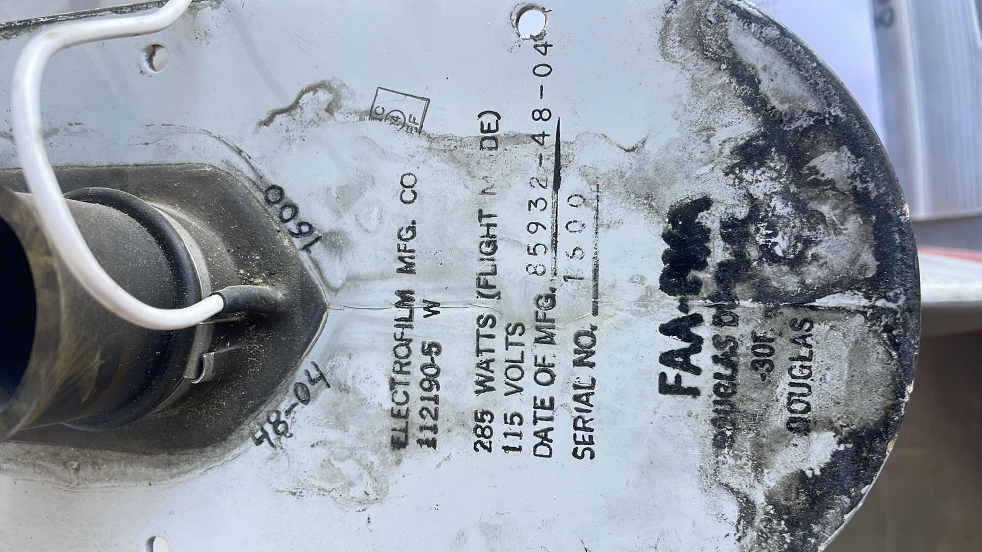 Photo 3 of ELECTROFILM 112190-5 HEATER DRAIN MAST FOR C-17 MCDONNEI
DOUGLAS DC-10 AIRCRAFT