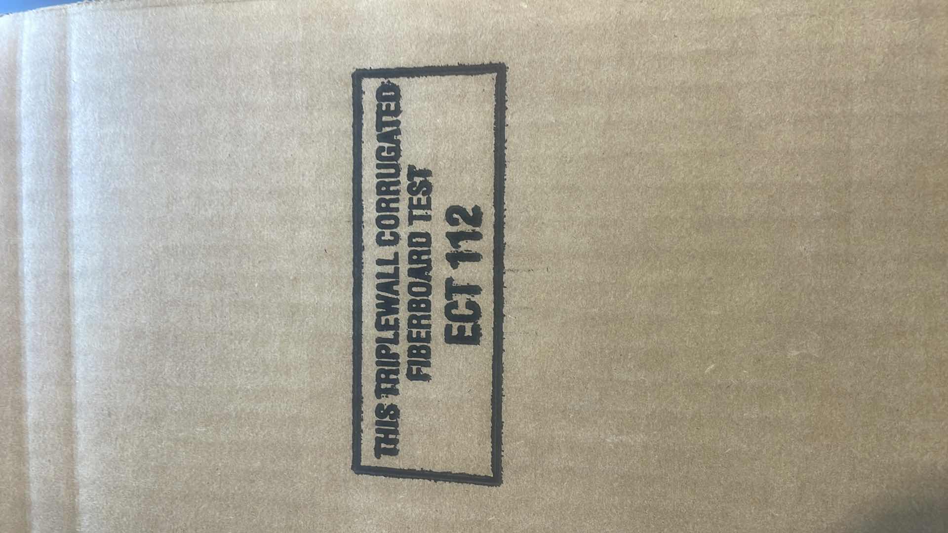 Photo 1 of PALLET OF TRIPLE WALLED CORRUGATED FIBERBOARD 22” x 22” x 11” THICK CARDBOARD 28 BOXES