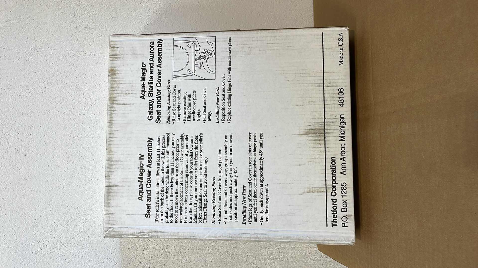 Photo 1 of AQUA-MAGIC RV TOILET REPLACEMENT SEAT AND/OR COVER MODEL 36789 IVORY