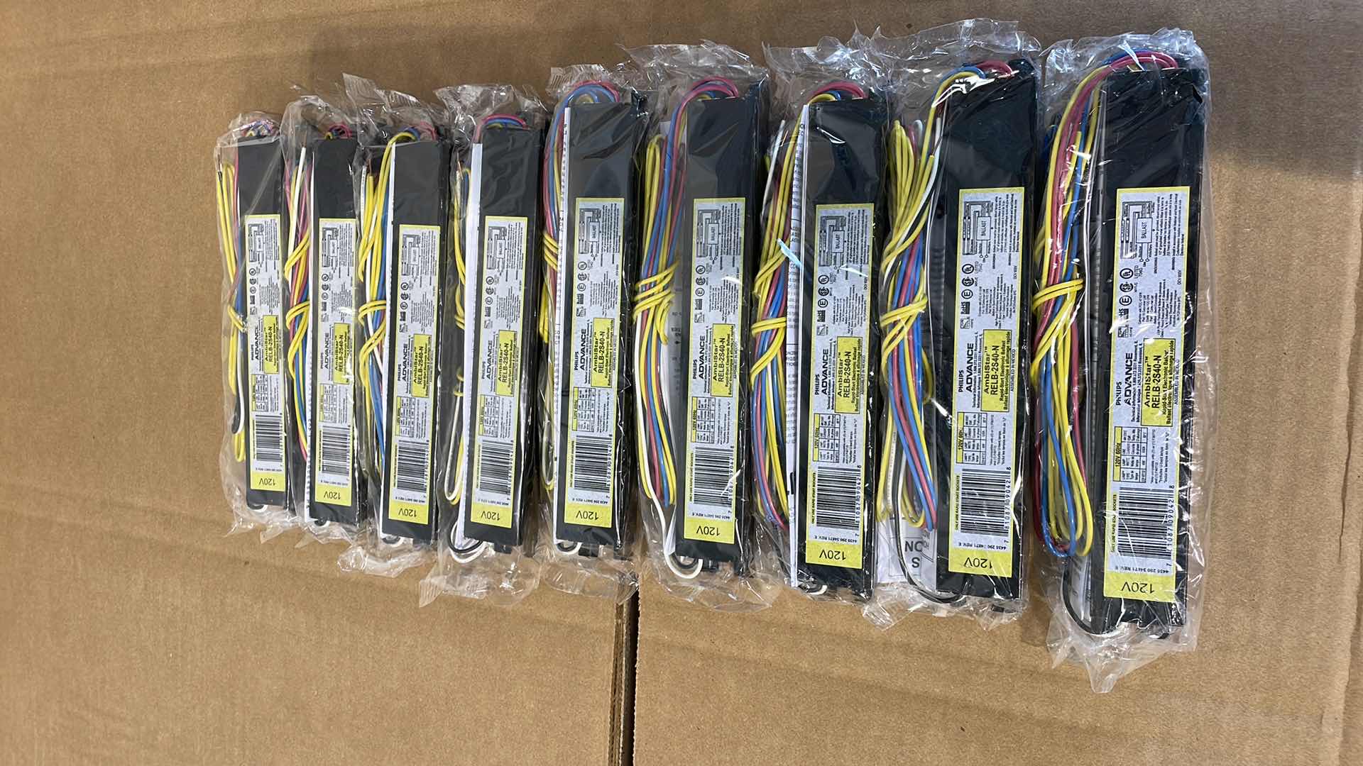 Photo 1 of ADVANCE FLUORESCENT BALLAST: T12, 120V AC, 2 BULBS SUPPORTED, 40 W MAX. BULB WATTS MODEL RELB-2S40-N (9)