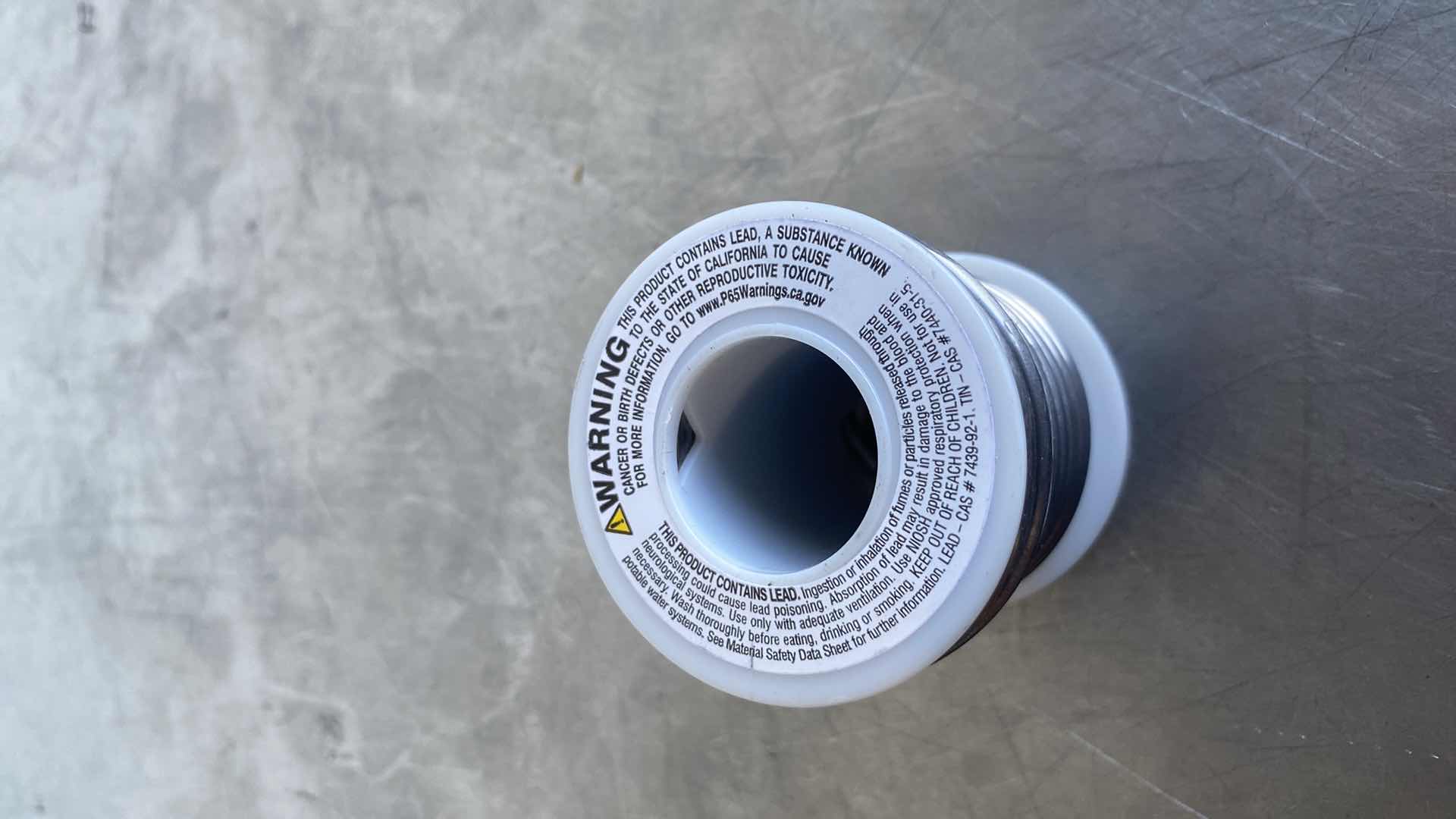 Photo 1 of LUKENS METALS STEARINE CORE .125x.185 SOLDER WELDING
MADE IN USA