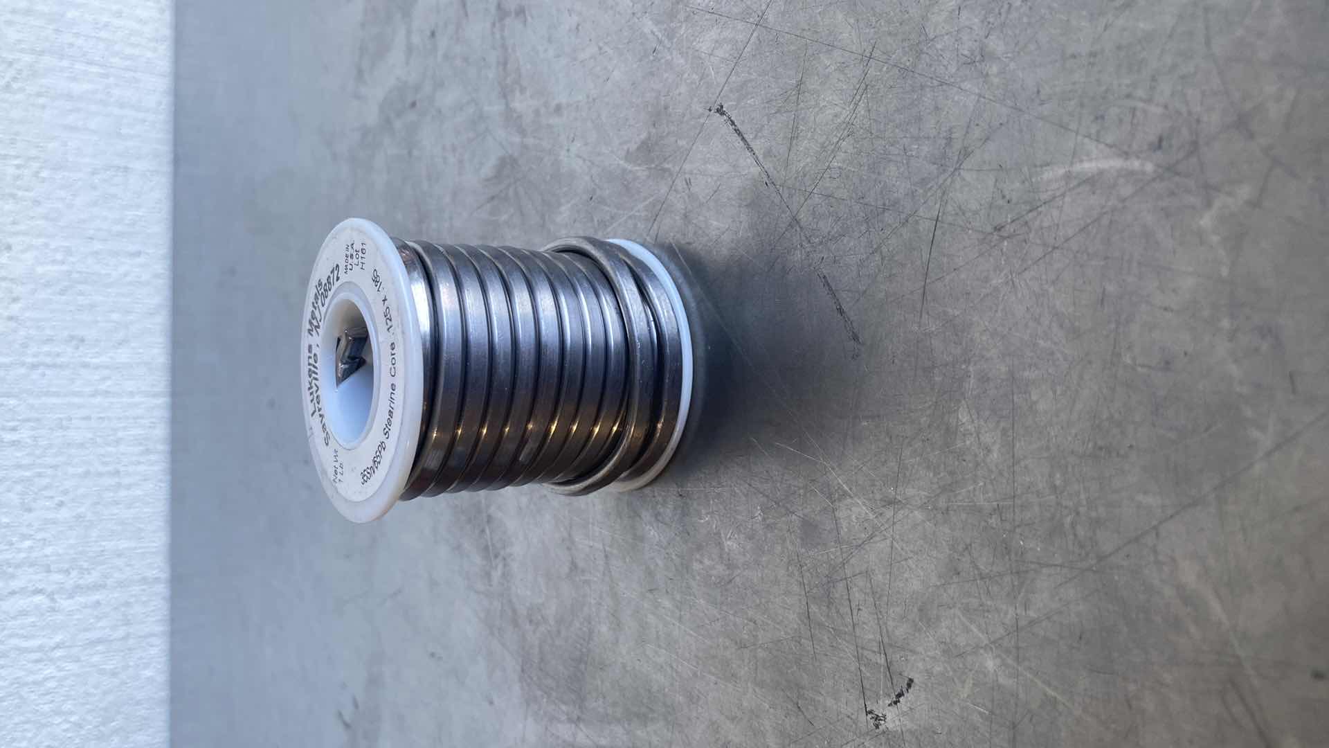 Photo 1 of LUKENS METALS STEARINE CORE .125x.185 SOLDER WELDING
MADE IN USA