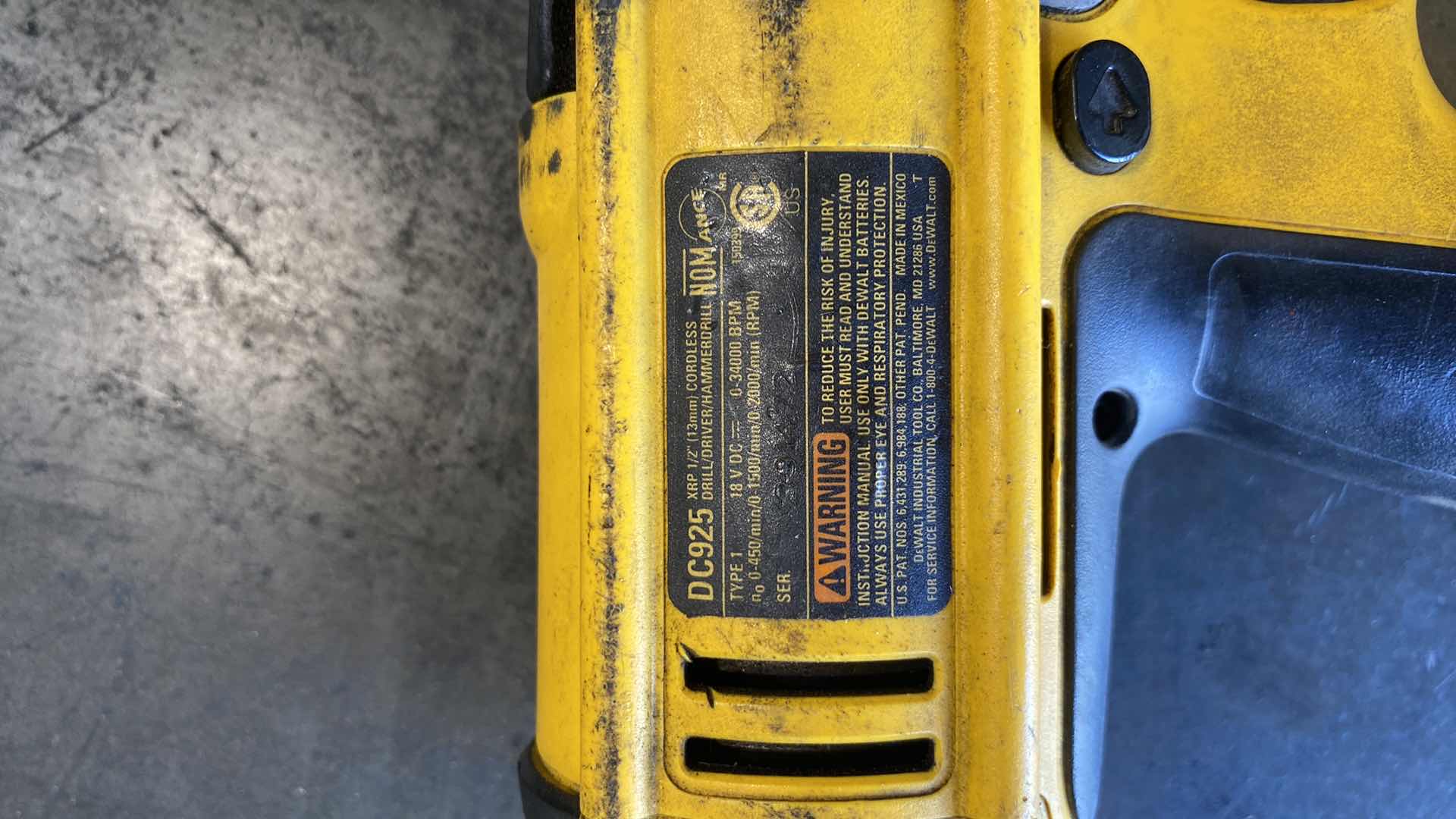 Photo 1 of DEWALT CORDLESS DRILL 18V DC925
DEWALT CORDLESS RECIPROCATING SAW 18V DC385
TESTIN WORKING