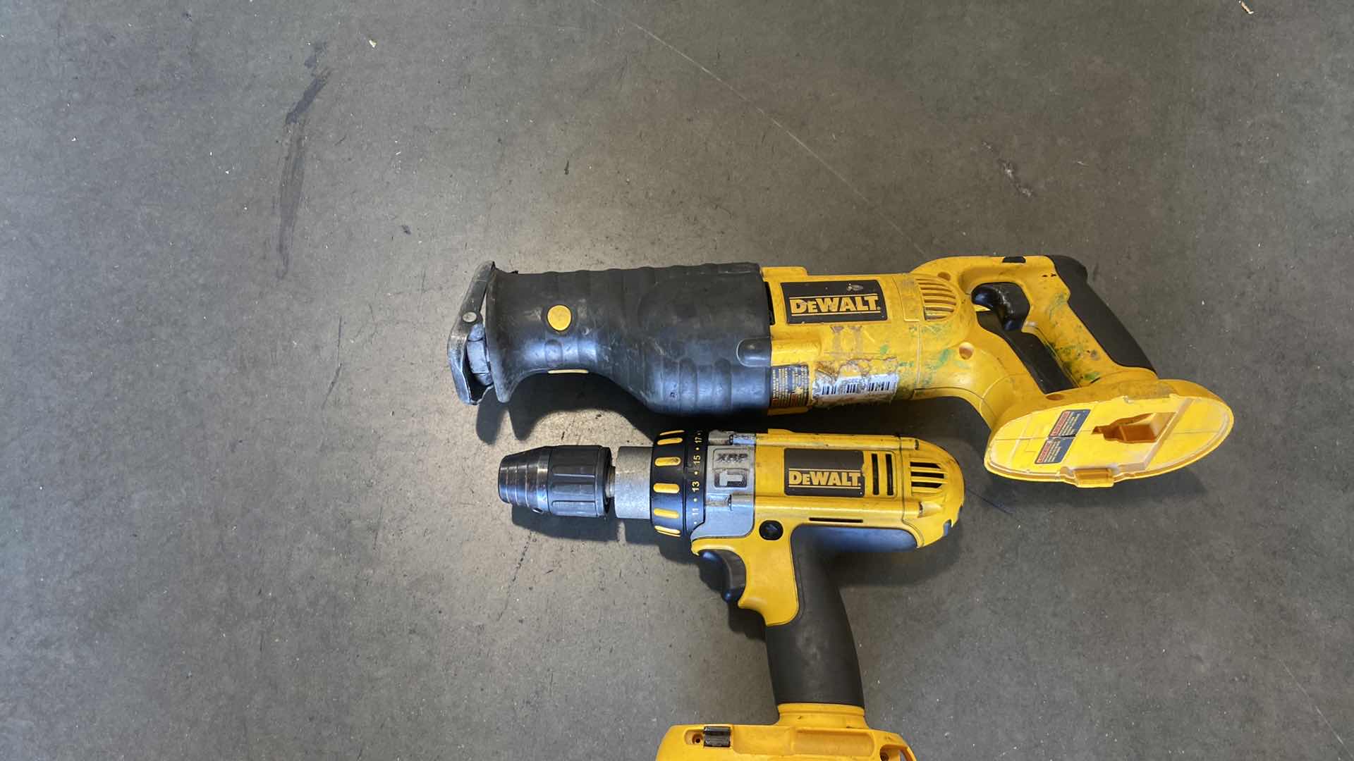 Photo 1 of DEWALT CORDLESS DRILL 18V DC925
DEWALT CORDLESS RECIPROCATING SAW 18V DC385
TESTED WORKING