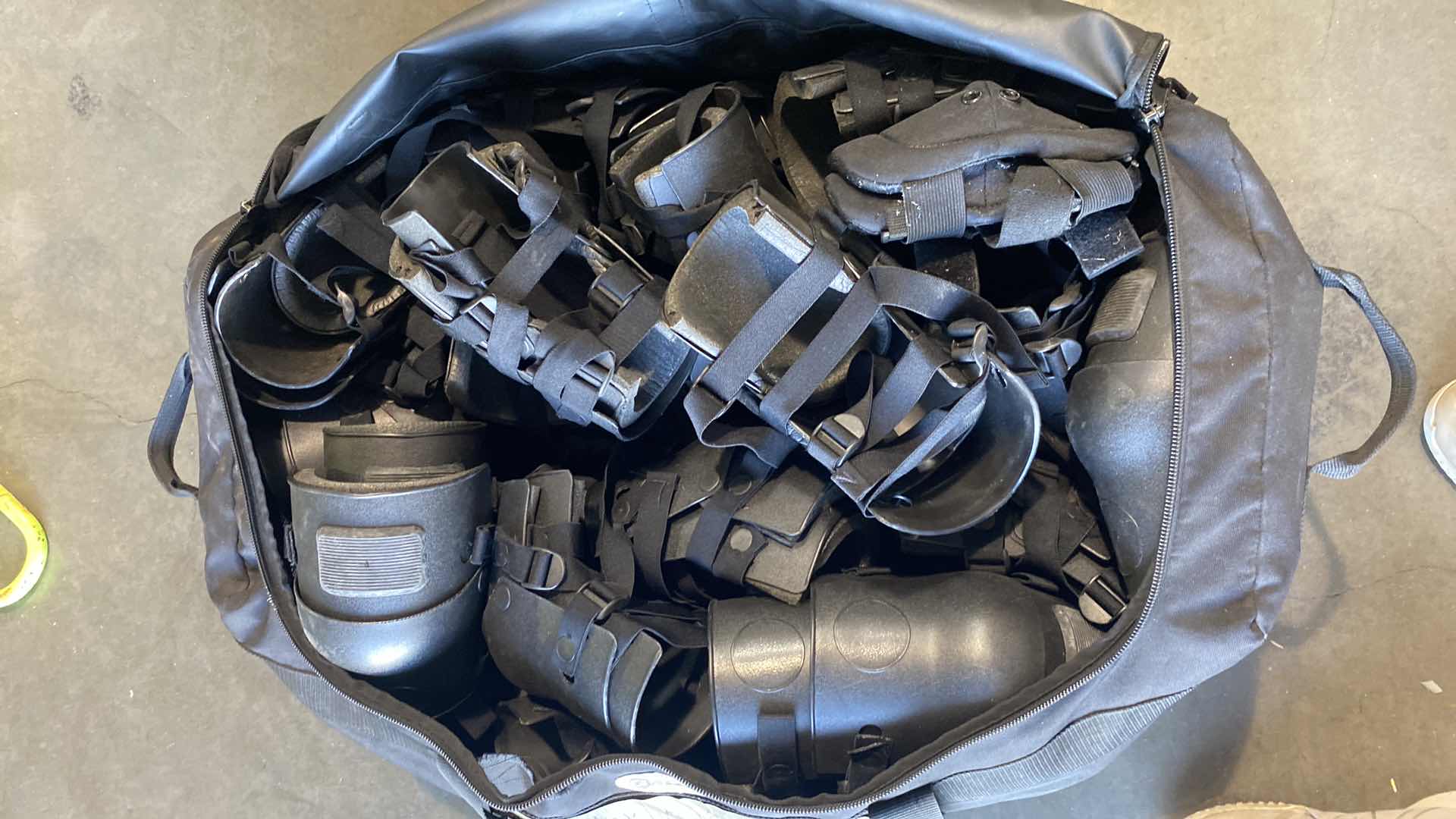 Photo 1 of GALLS DUFFLE BAG 37" x 26" x 15" FULL OF ELBOW PADS