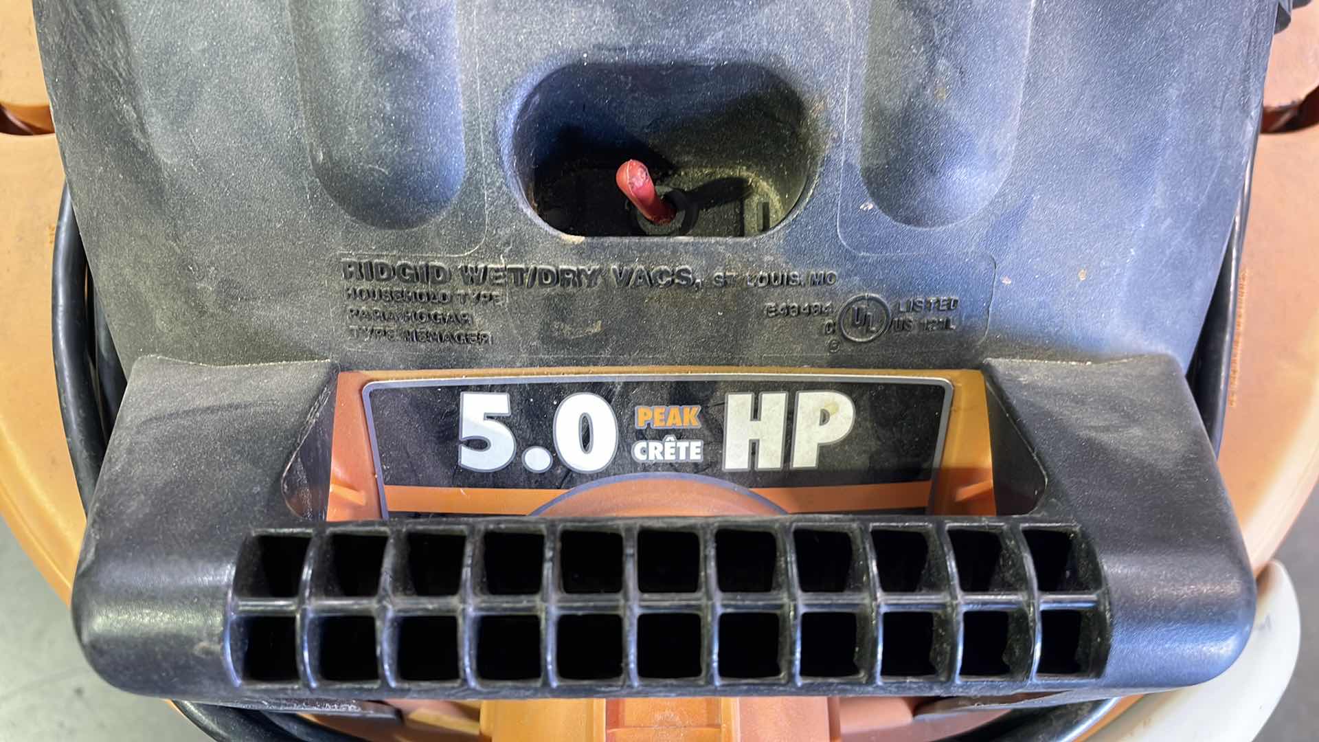 Photo 1 of RIDGID WET DRY VAC 5HP 12 GAL