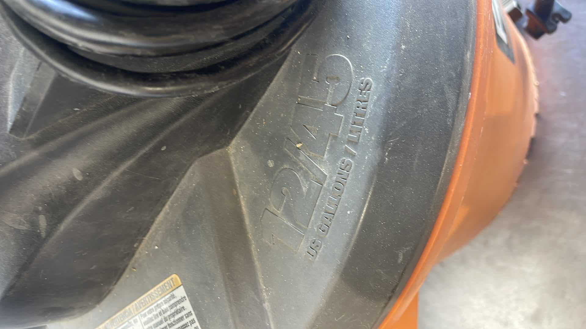 Photo 1 of RIDGID 5HP 12 GAL WET DRY SHOP VAC HAS NEW FILTER