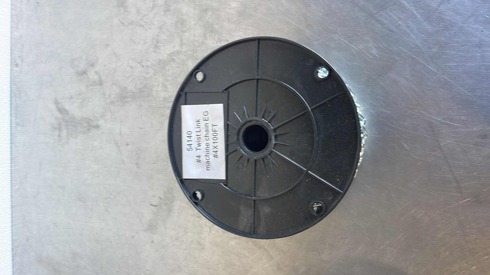 Photo 1 of 54140
#4 TWIST LINK MACHINE CHAIN EG
#4X100FT