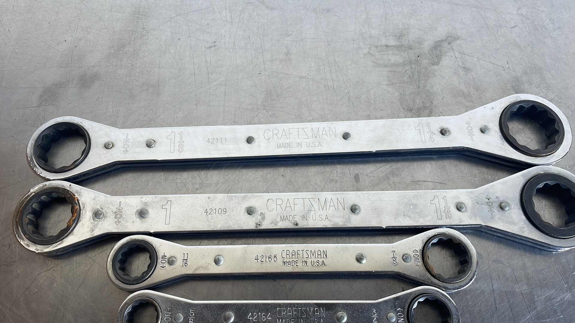 Photo 1 of CRAFTSMAN RATCHETING BOX END WRENCHES 3/8”-1-1/4” 6 PCS SEE ALL PICTURES FOR SIZES