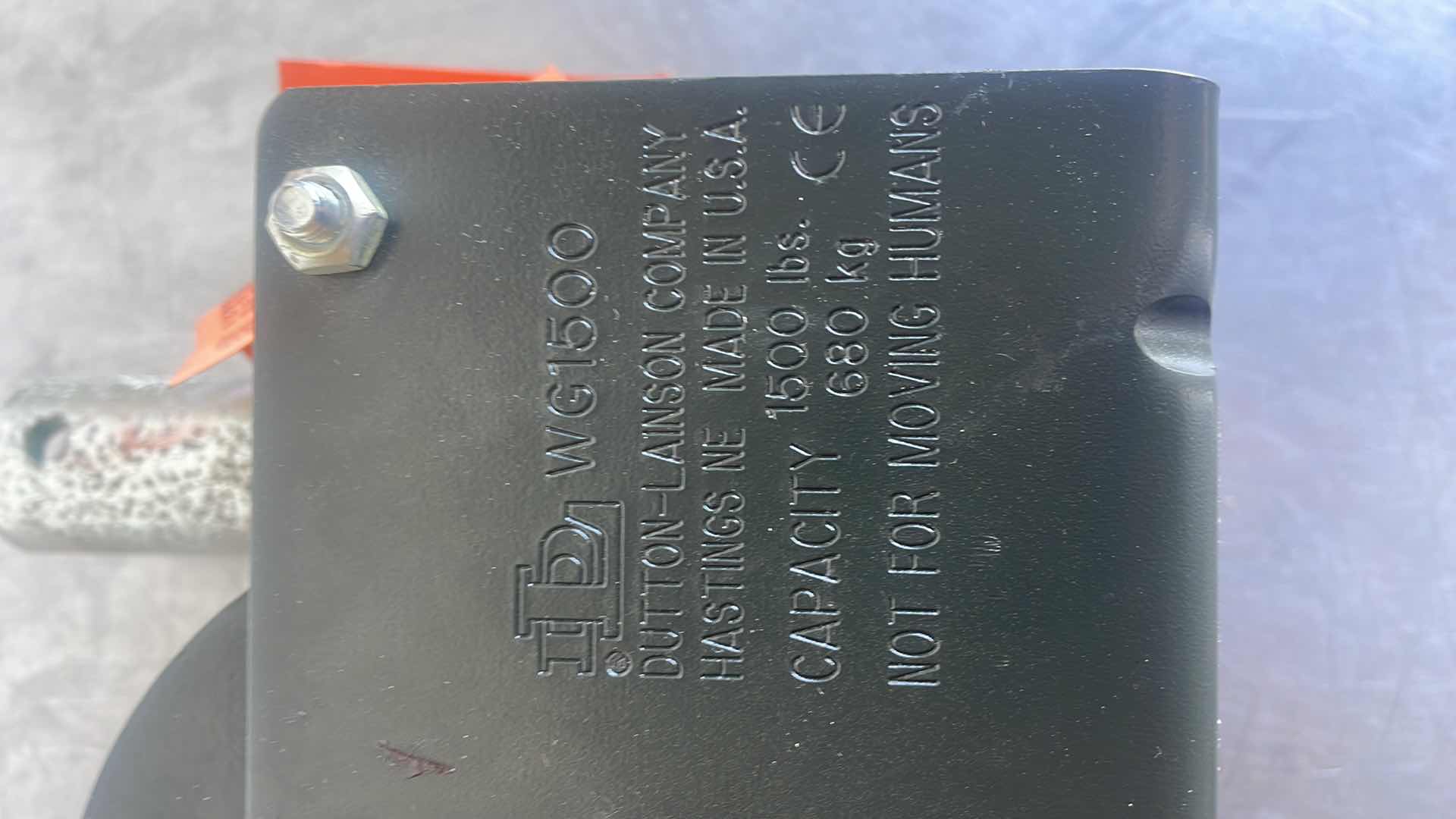 Photo 1 of DUTTON-LAINSON COMPANY WG1500 1500 LBS WORM GEAR WINCH