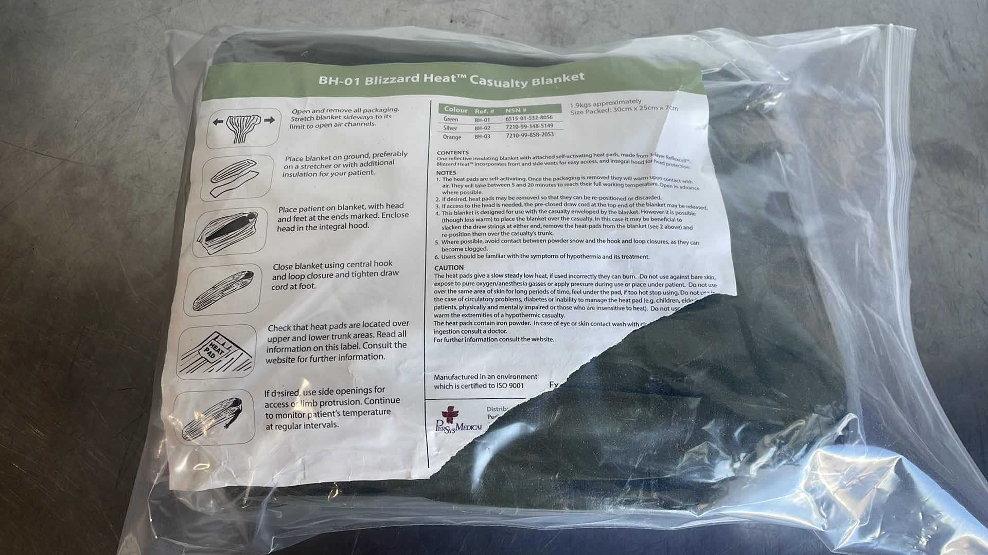 Photo 1 of BLIZZARD HEAT CASUALTY BLANKET BH-01