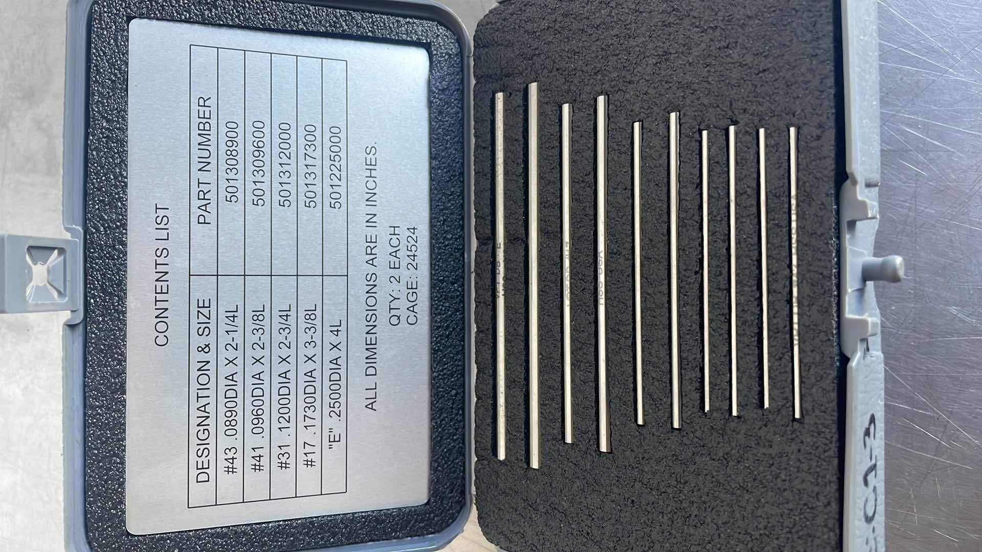 Photo 1 of DRILL BLANK SET