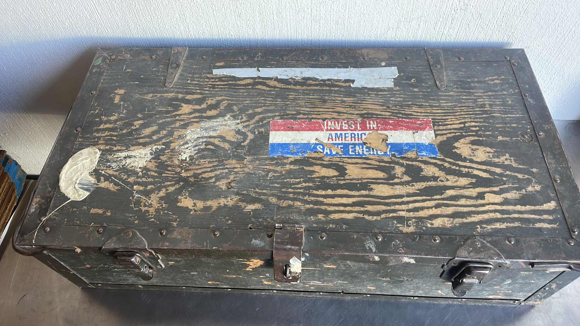 Photo 1 of MILITARY CARPENTERS TOOL BOX WITH TOOLS 32” x 16” x 8”