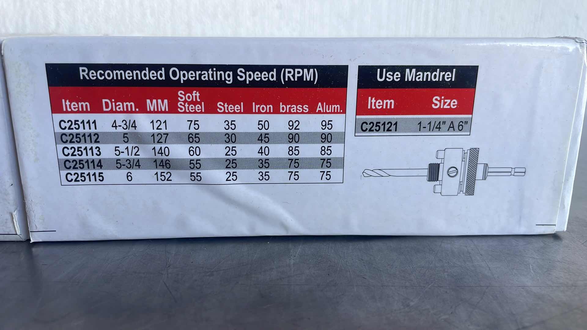 Photo 1 of CEN-LINE BI-METAL HOLE SAW 6” (2)