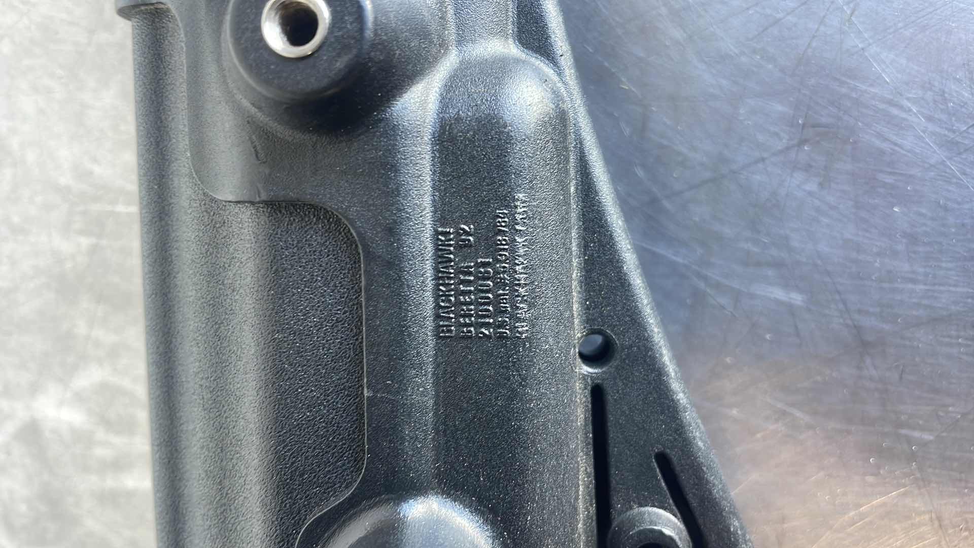 Photo 1 of BLACKHAWK BERETTA 92 BELT HOLSTER LEFT HAND