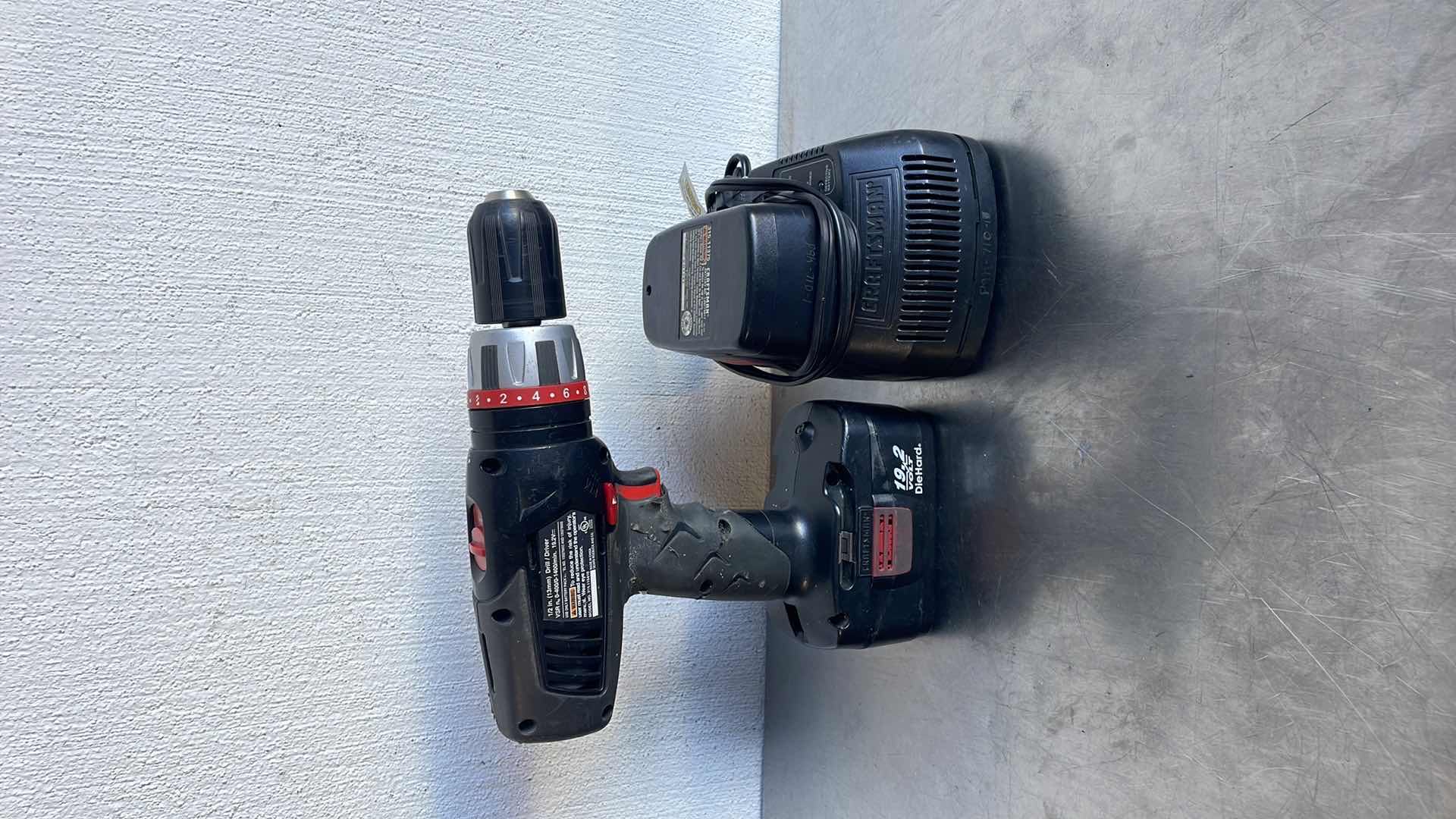 Photo 1 of CRAFTSMAN 19.2v 1/2” DRILL DRIVER & CHARGER