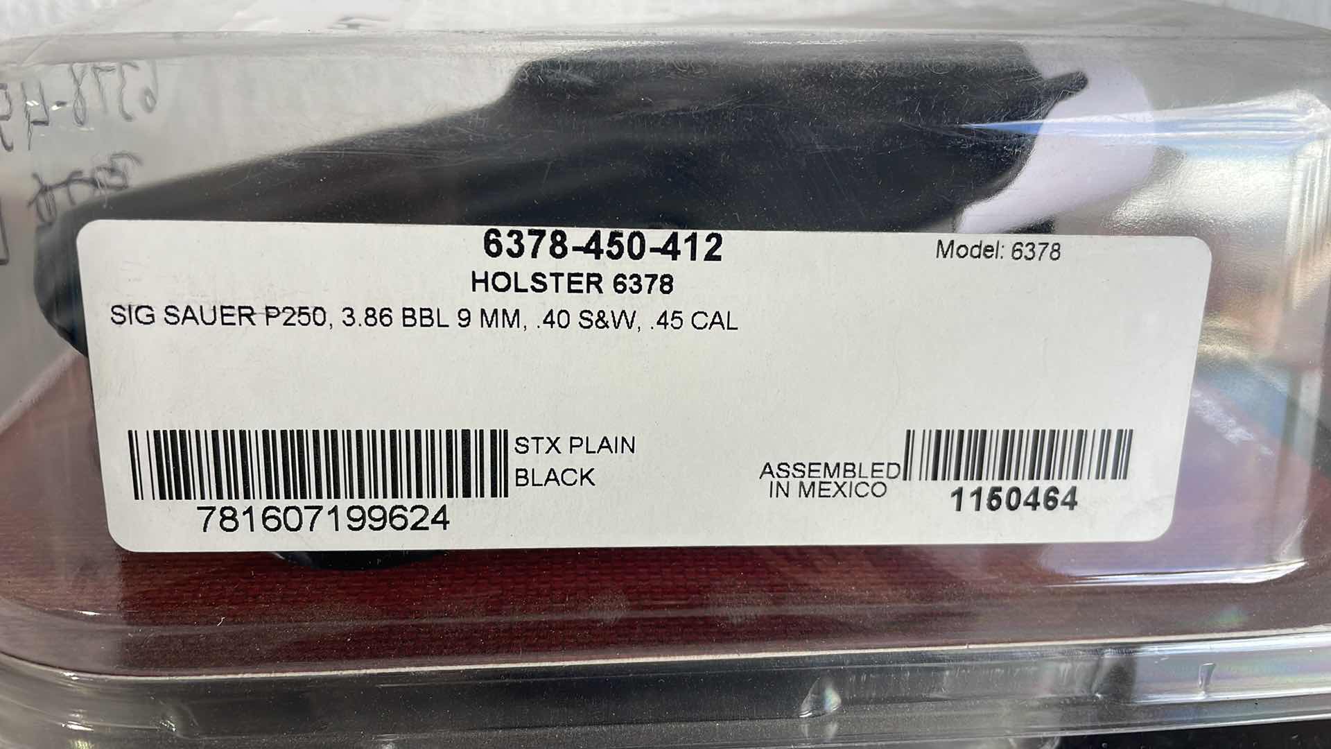 Photo 1 of SAFARILAND LH SIG SAUER P250, 3.86 BBL 9MM, .40 S&W, .45 CAL