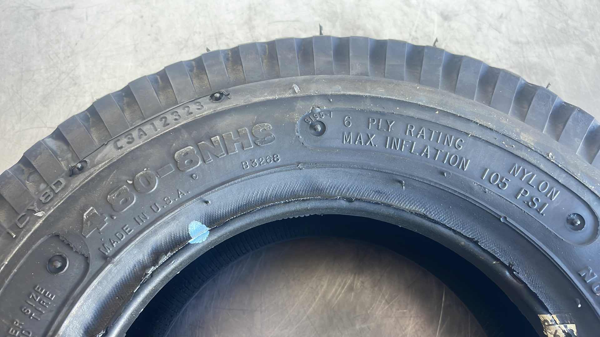 Photo 1 of DYNA-TRAC 4.80-8NHS 6 PLY RATING NOT FOR HIGHWAY USE