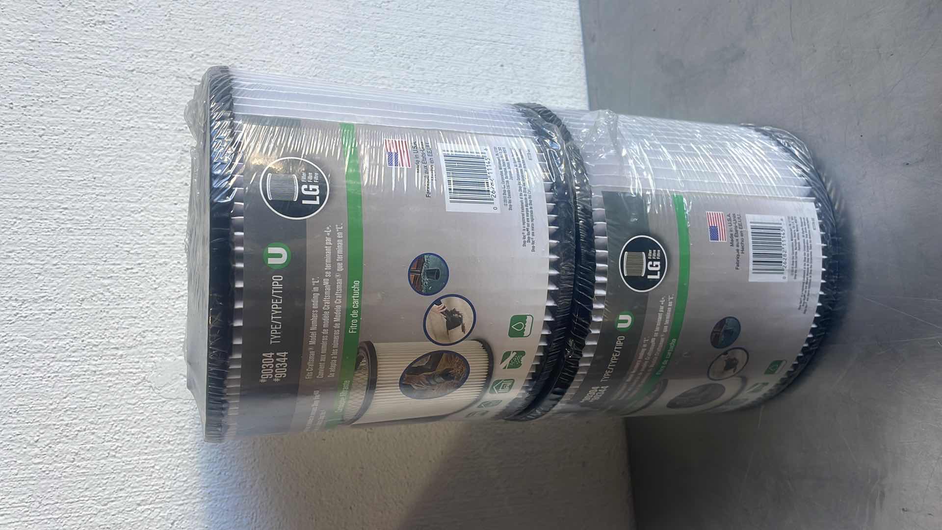 Photo 1 of SHOP-VAC 90304/90344 REPLACEMENT CARTRIDGE FILTER (2)