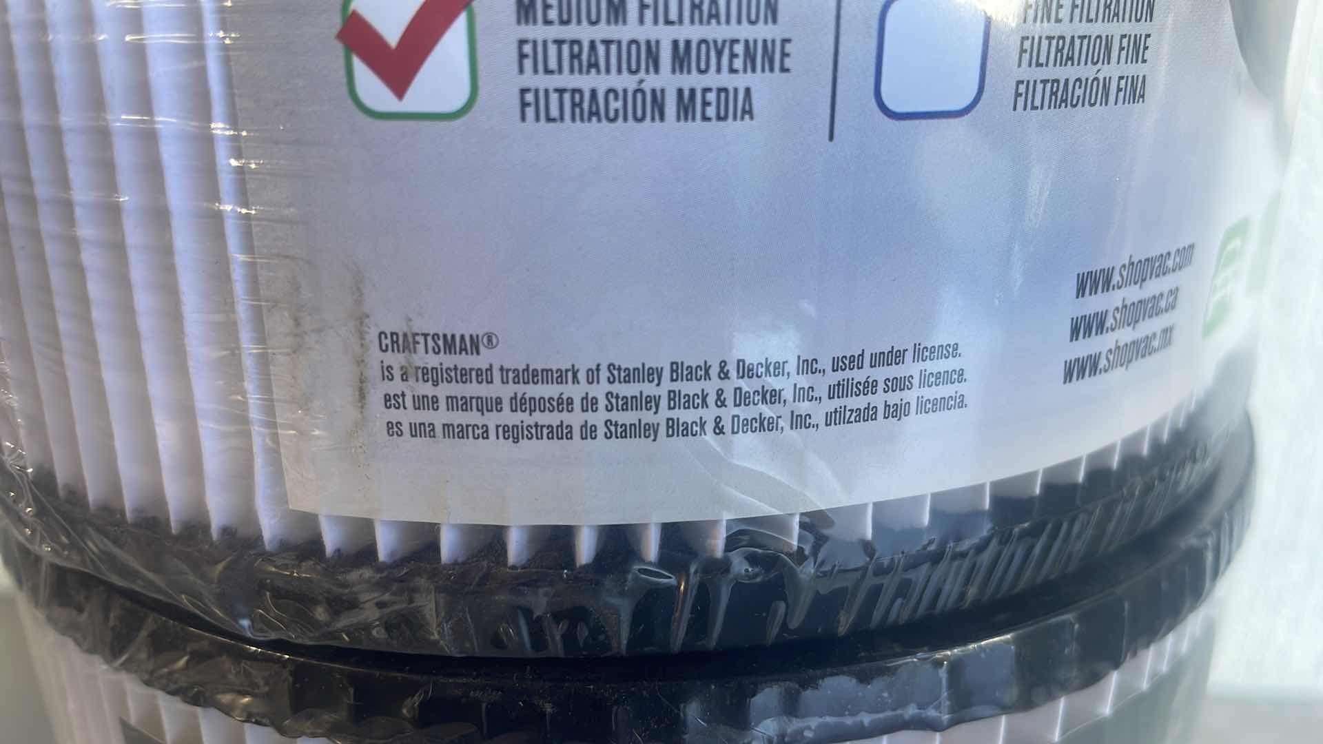 Photo 1 of SHOP-VAC 90304/90344 REPLACEMENT CARTRIDGE FILTER (2)