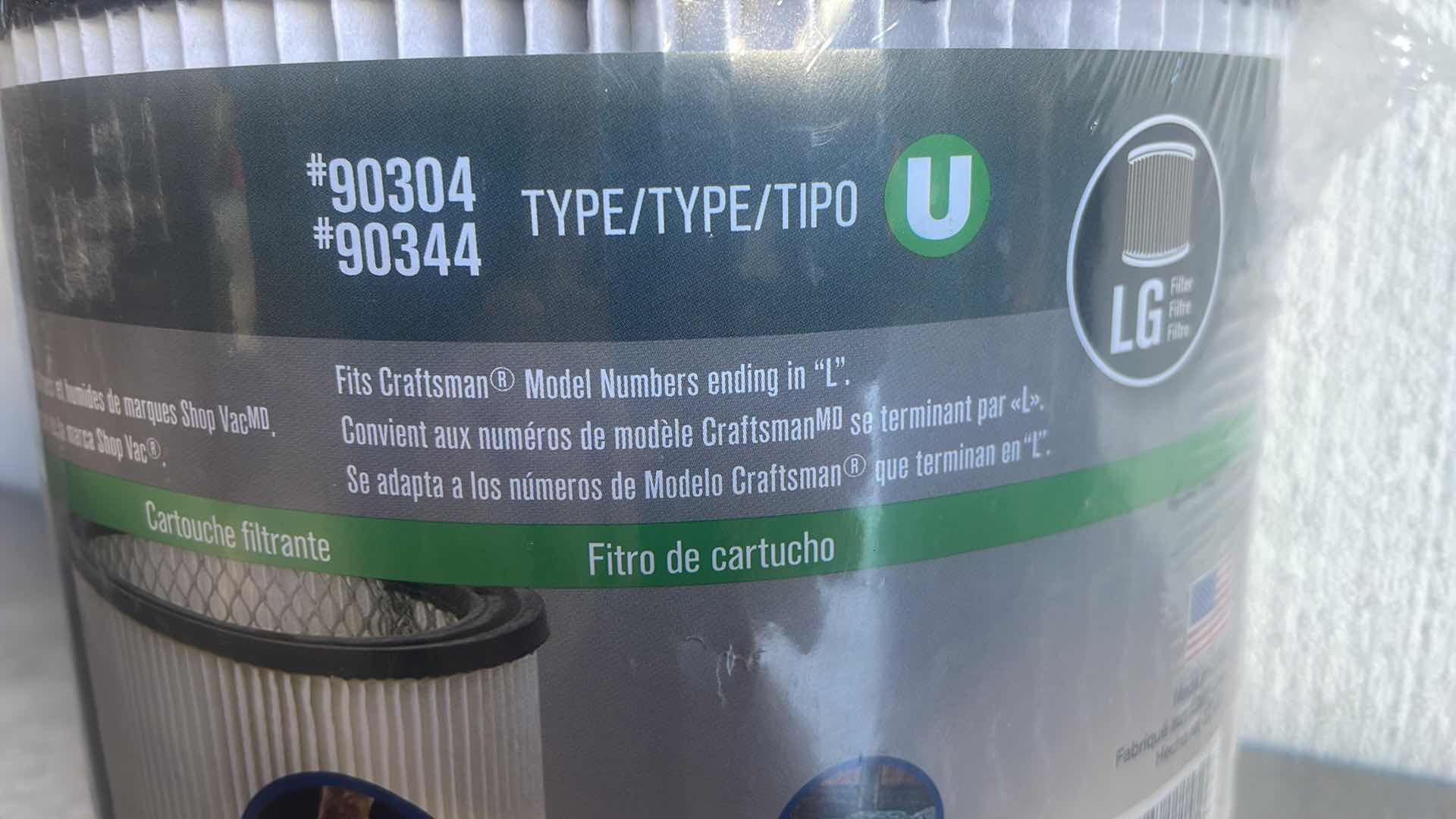 Photo 1 of SHOP-VAC 90304/90344 REPLACEMENT CARTRIDGE FILTER (2)
