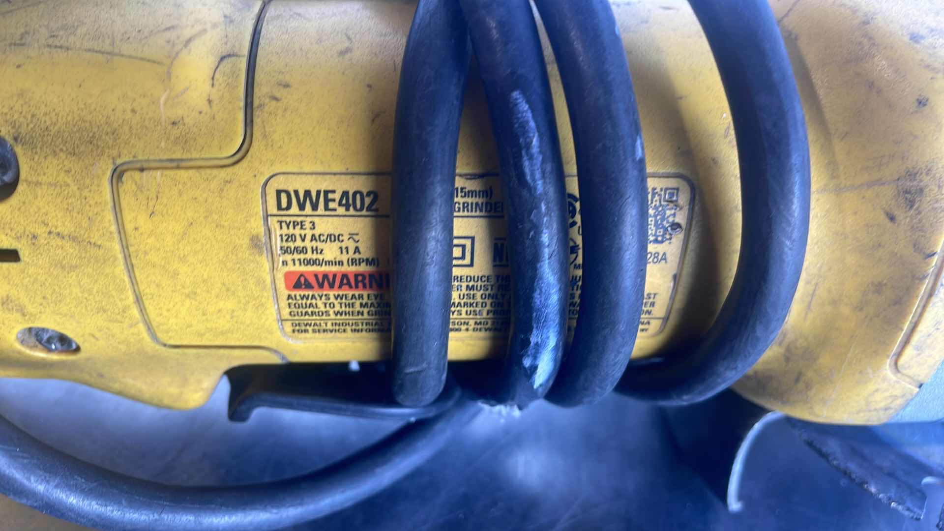 Photo 1 of DEWALT 4 1/2” ANGLE GRINDER