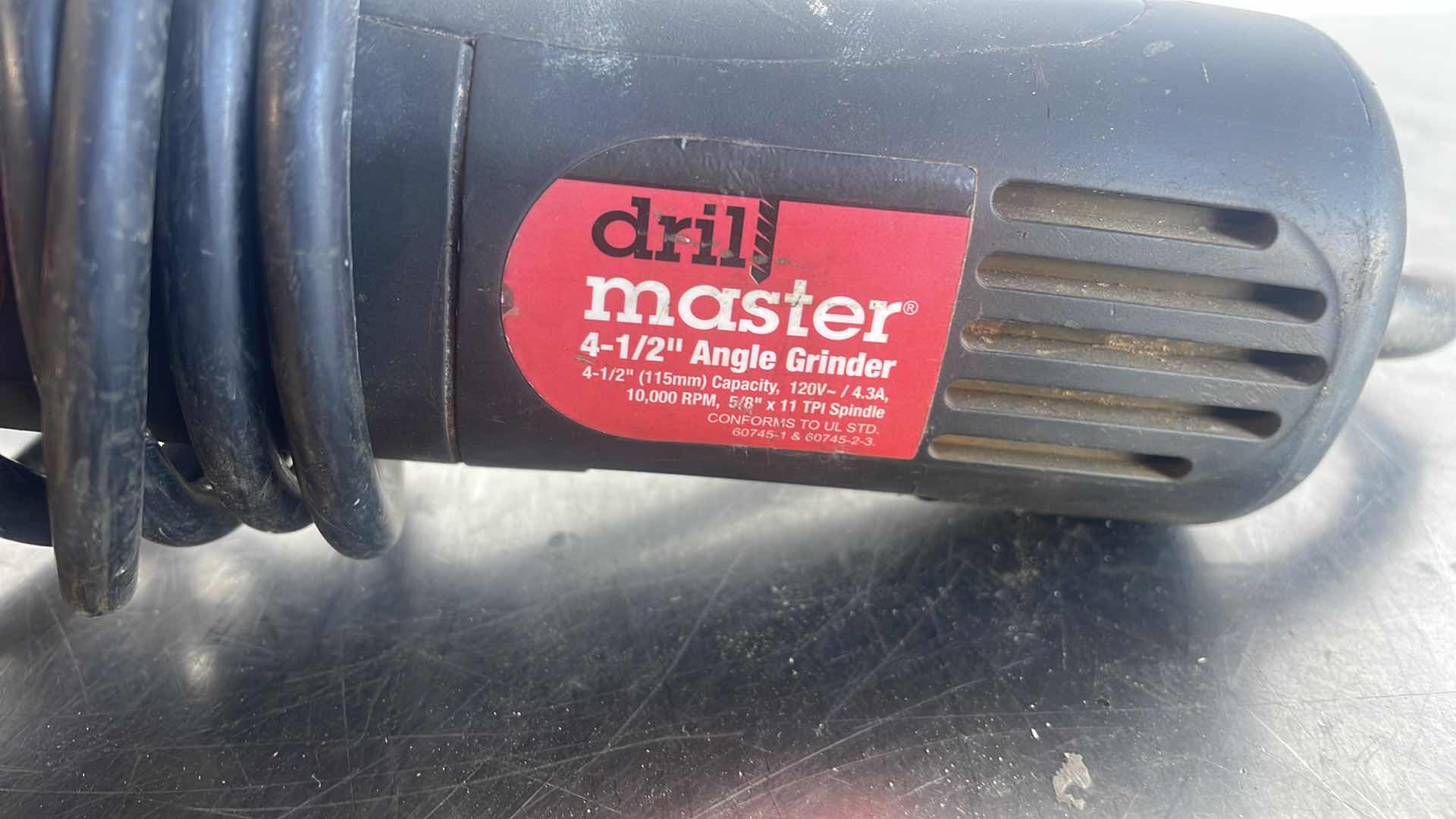 Photo 1 of DRILL MASTER 4 1/2” ANGLE GRINDER