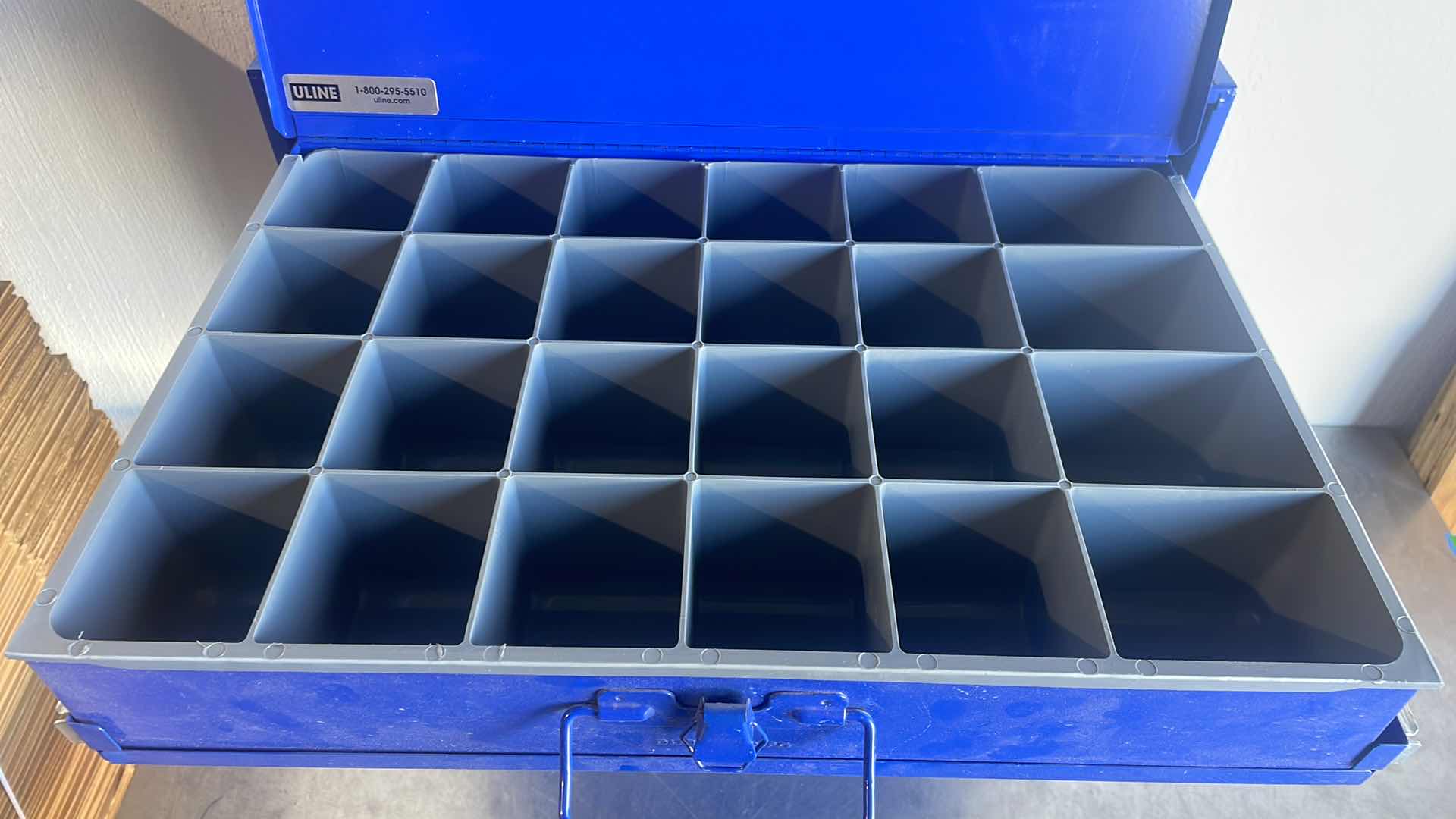 Photo 1 of STEEL COMPARTMENT BOX COMBO UNIT 21” × 13” × 15" ON 8” STAND