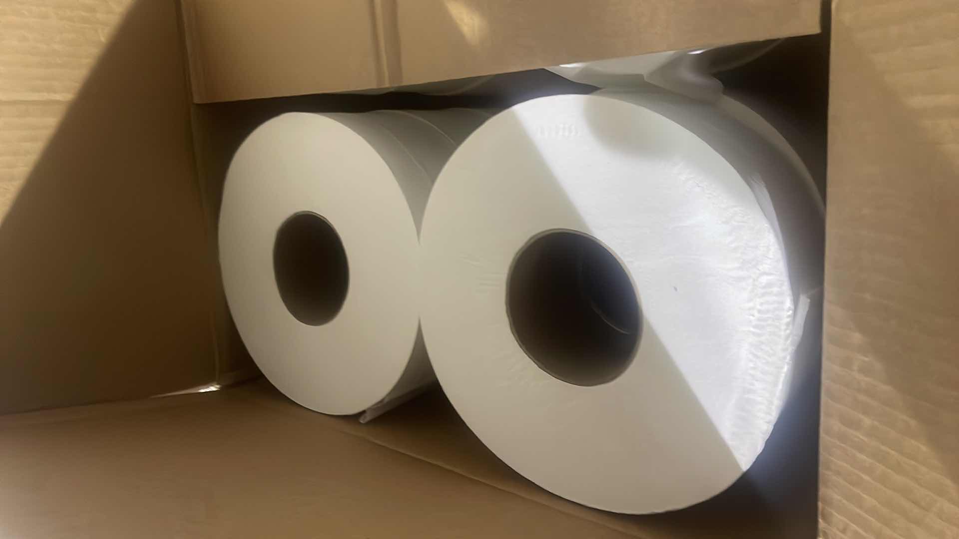 Photo 1 of JUMBO ROLL 2 PLY BATH TISSUE 1000’ PER ROLL 12 ROLLS