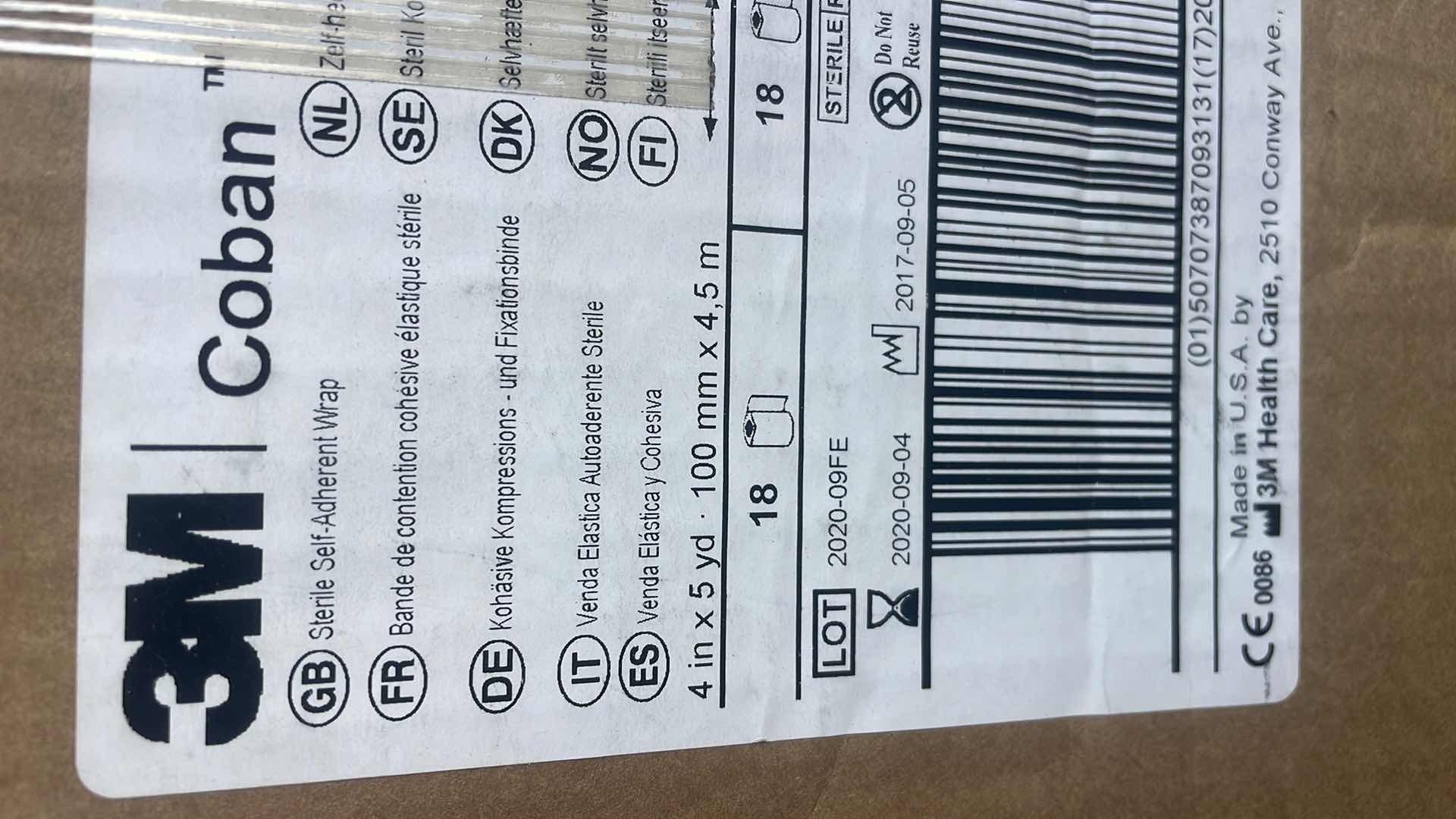 Photo 1 of 3M STERILE SELF ADHERENT WRAPS 4” x 5YDS