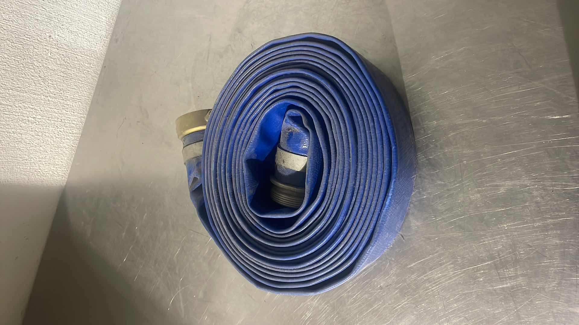 Photo 1 of 2” PVC DISCHARGE HOSE ASSEMBLY, BLUE, 2" MALE X FEMALE