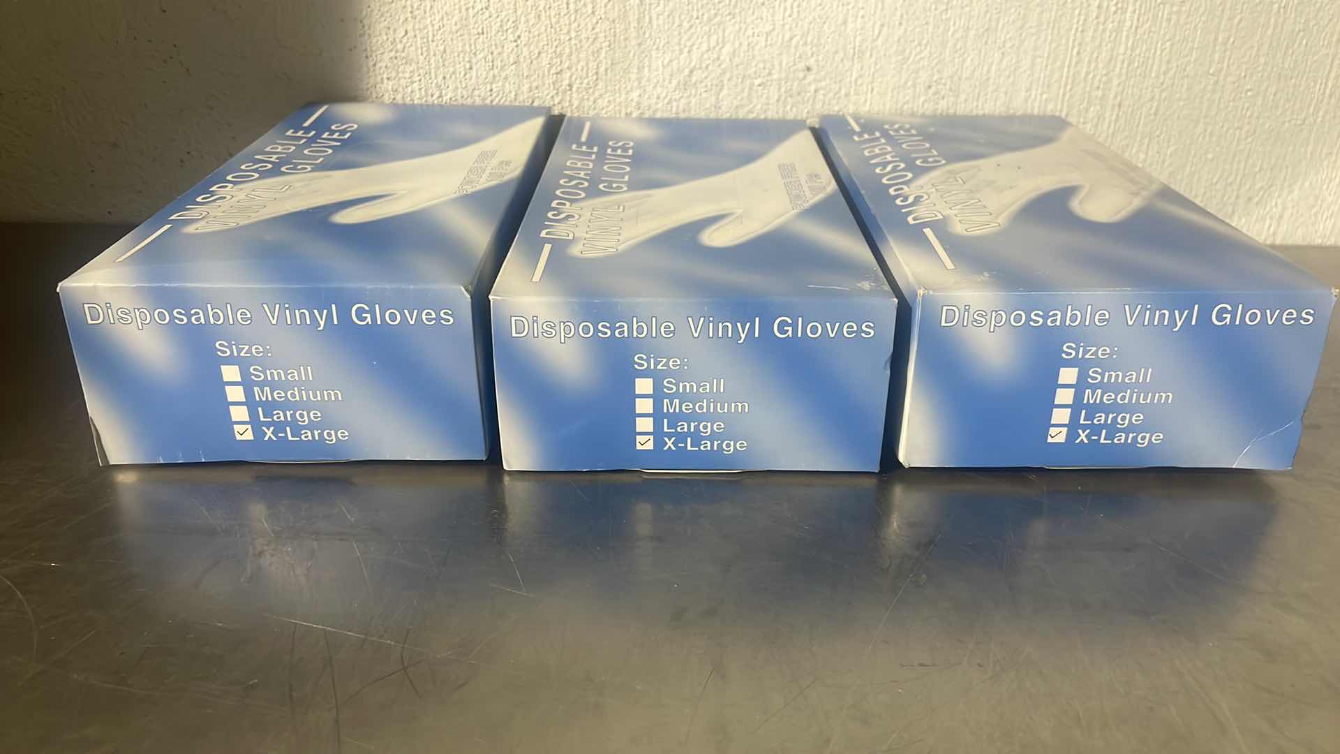 Photo 1 of DISPOSABLE VINYL GLOVES POWDER FREE XL