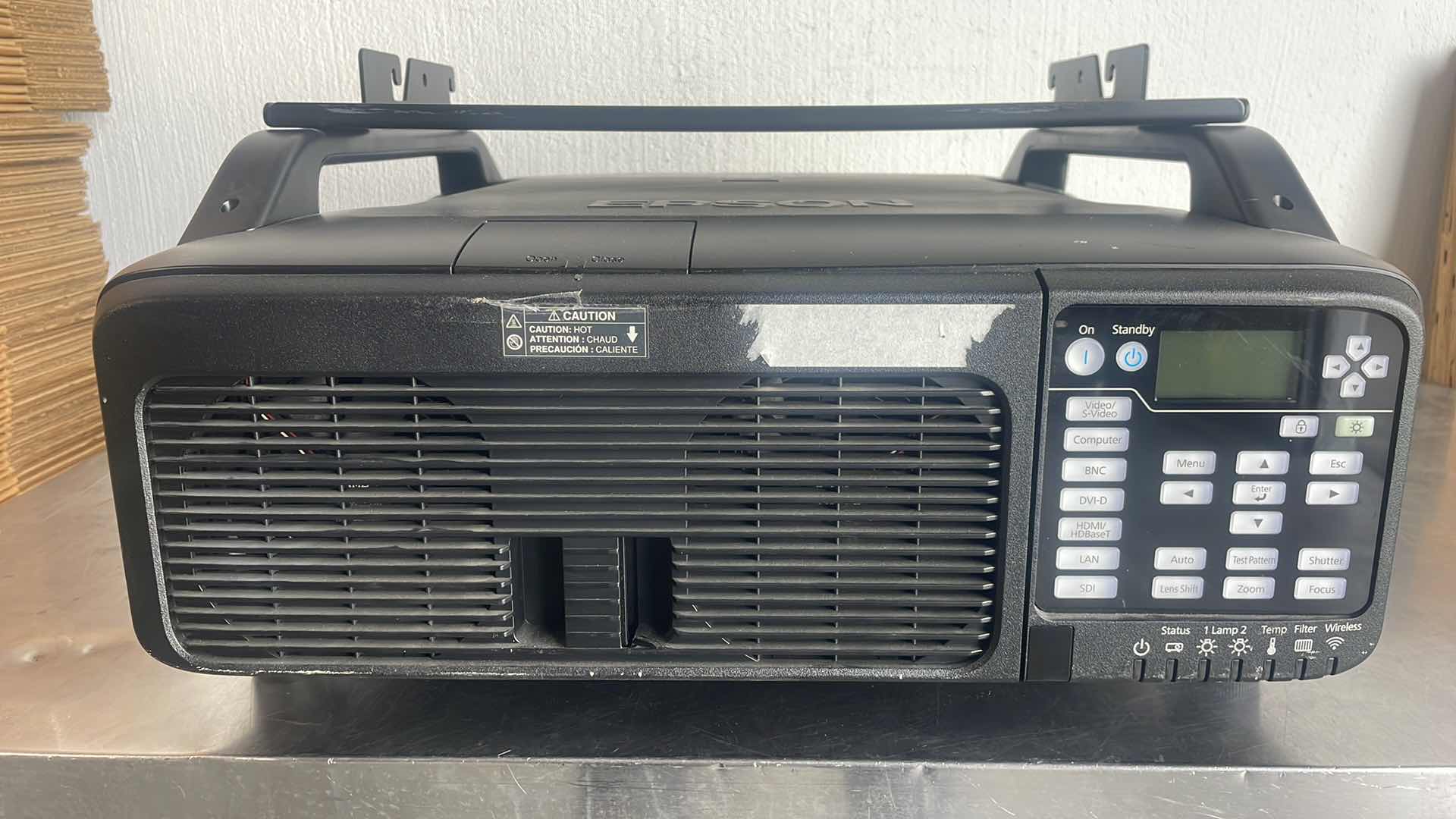 Photo 1 of EPSON POWERLITE PRO Z10005UNL - 3LCD PROJECTOR - 10000 LUMENS (WHITE) - WUXGA (1920 X 1200) - 16:10 - 1080P - LAN - BLACK