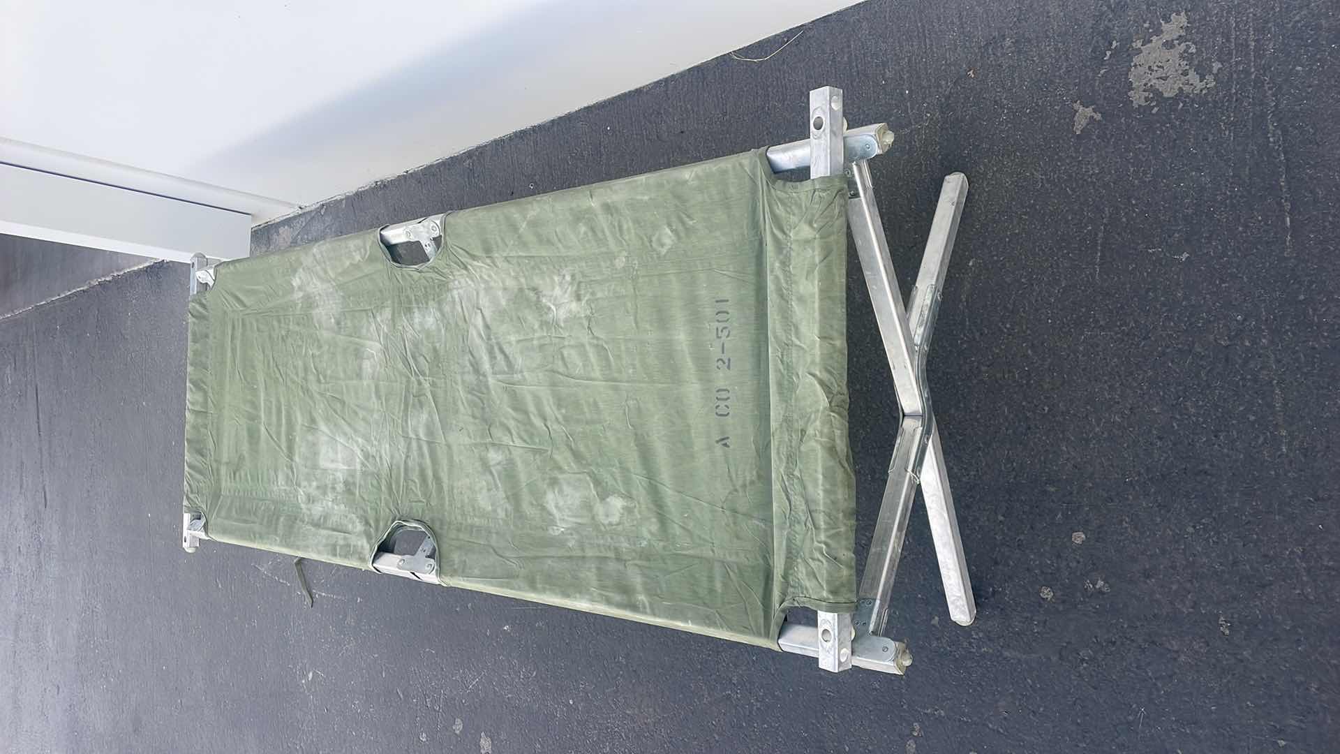 Photo 1 of MILITARY FOLDING CAMPING COT