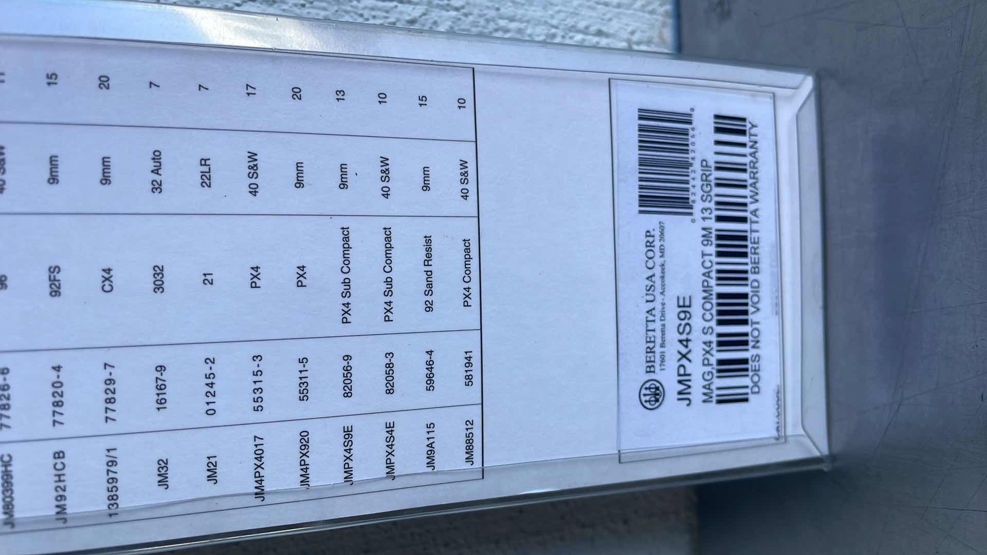 Photo 1 of BERETTA OEM MAGAZINE 9MM 13-ROUNDS FOR PX4 STORM SUBCOMPACT