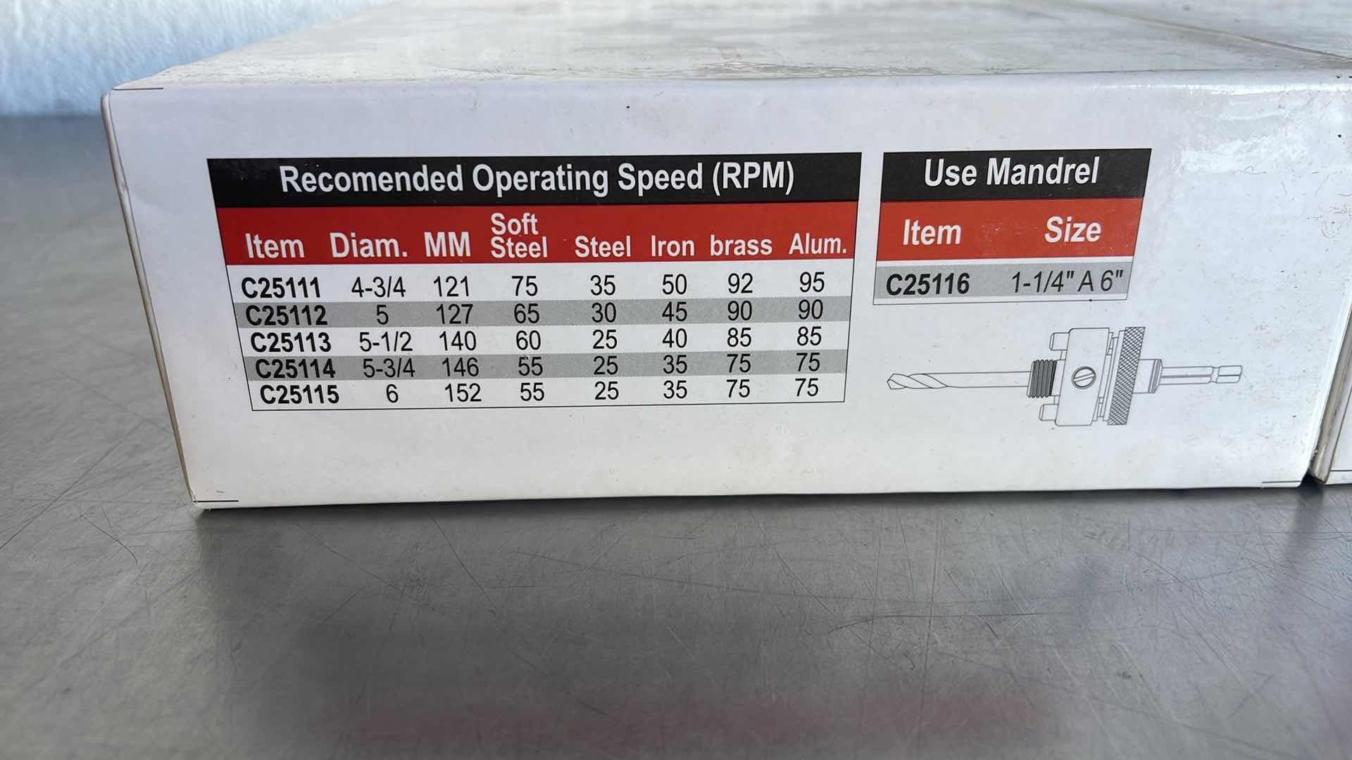 Photo 1 of CEN-LINE BI-METAL HOLE SAW 6” (2)