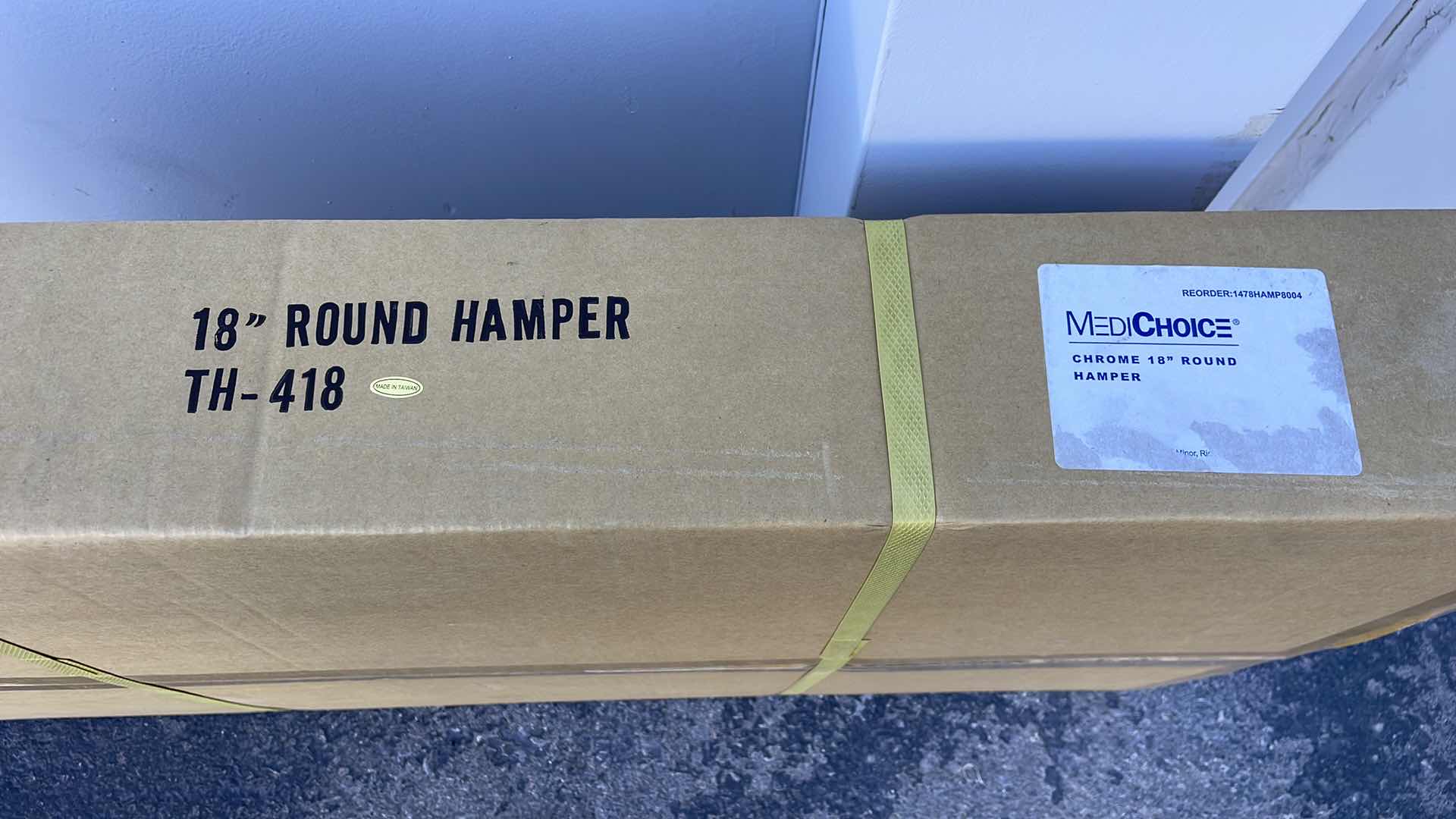 Photo 1 of MEDICHOICE CHROME 18” ROUND HAMPER