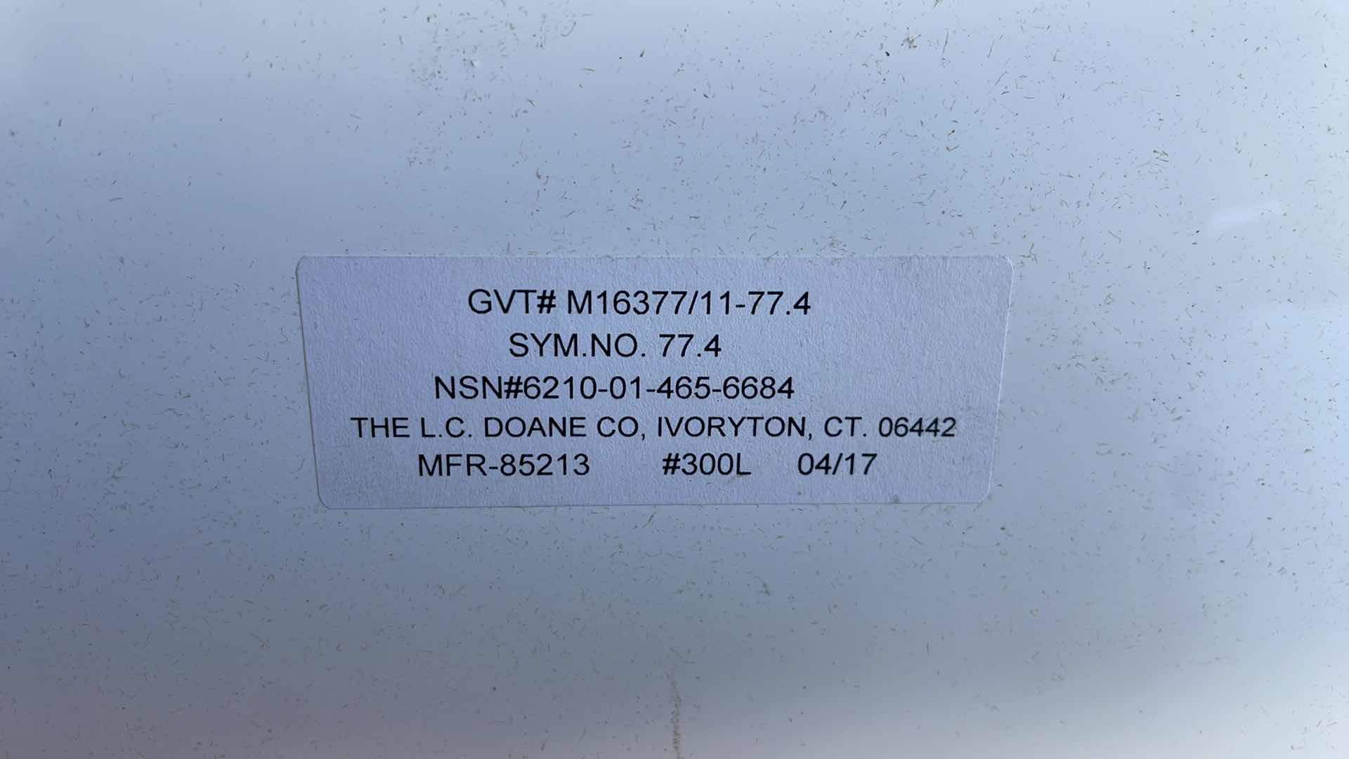 Photo 1 of L.C. DOANE M16377-11-77.4 LIGHTING FIXTURE