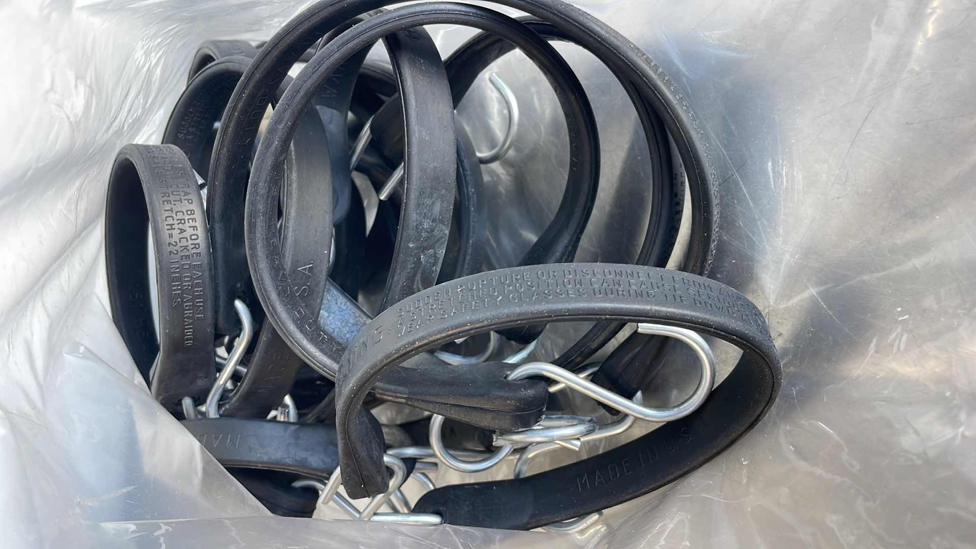 Photo 1 of 15" EPDM TARP RUBBER BUNGEE STRAPS
MADE IN USA 15 PCS