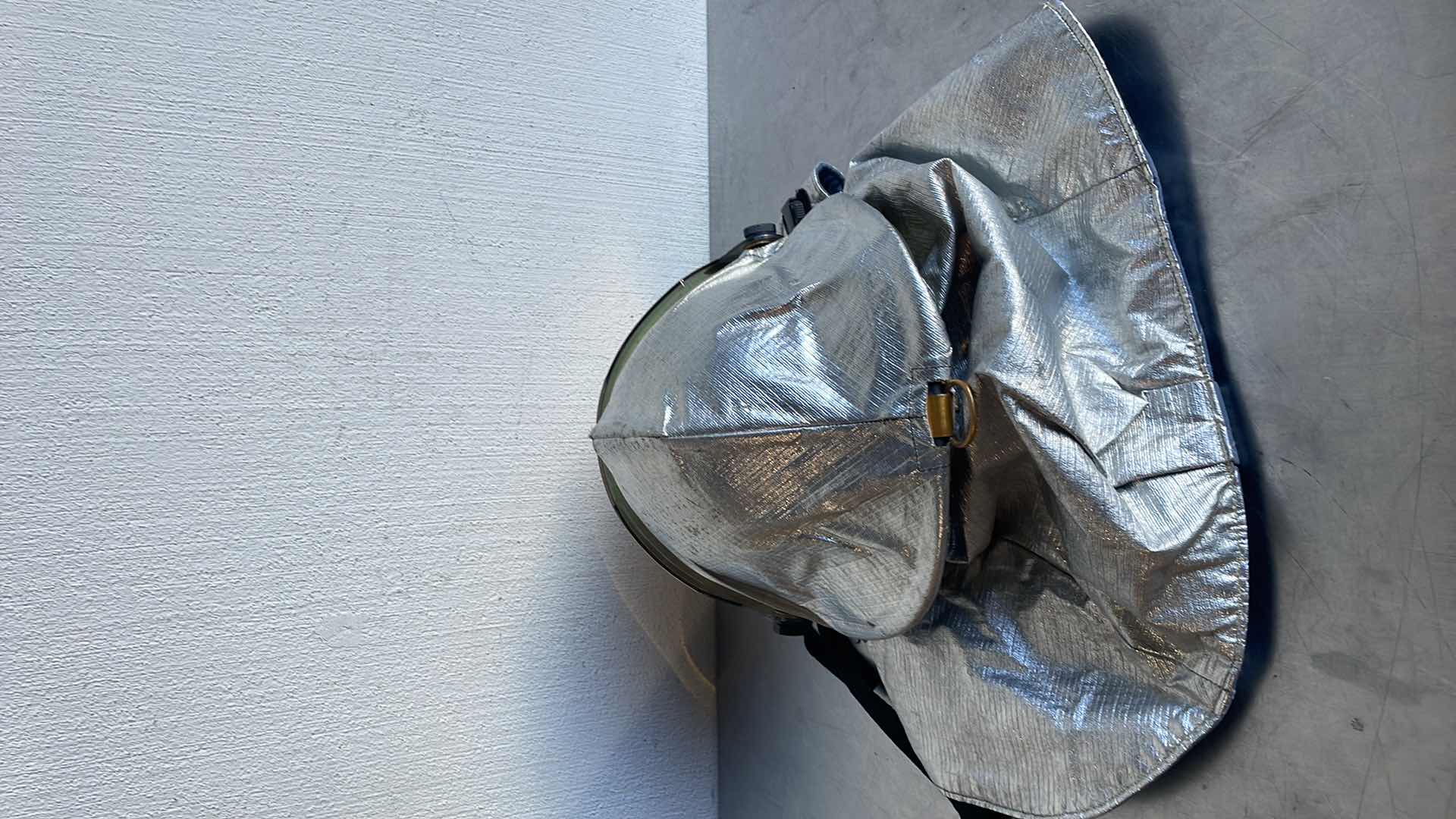 Photo 1 of MORNING PRIDE PROTECTIVE FIRE HELMET WITH SHROUD ADJUSTABLE INSULATED NFPA