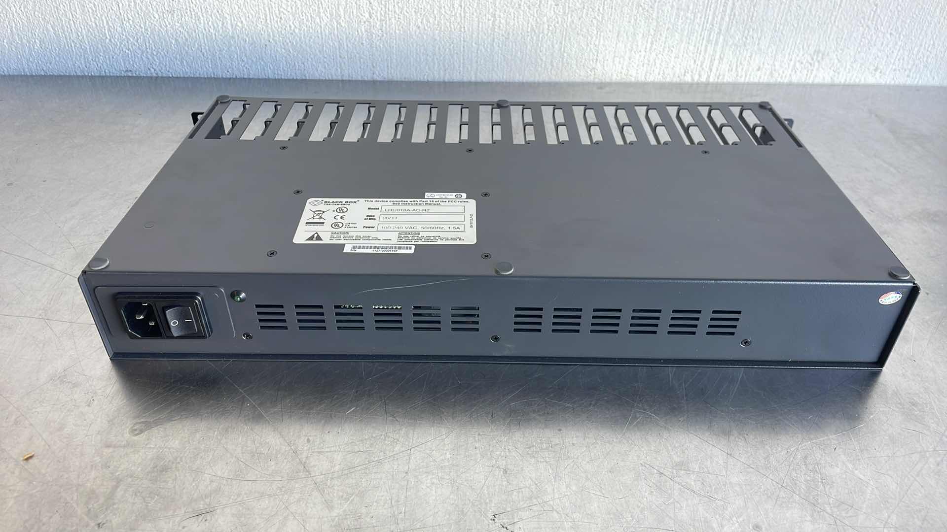Photo 1 of BLACKBOX LHC018A-AC-R2 POWER TRAY FOR MULTIPOWER MINIATURE MEDIA
CONVERTERS 18