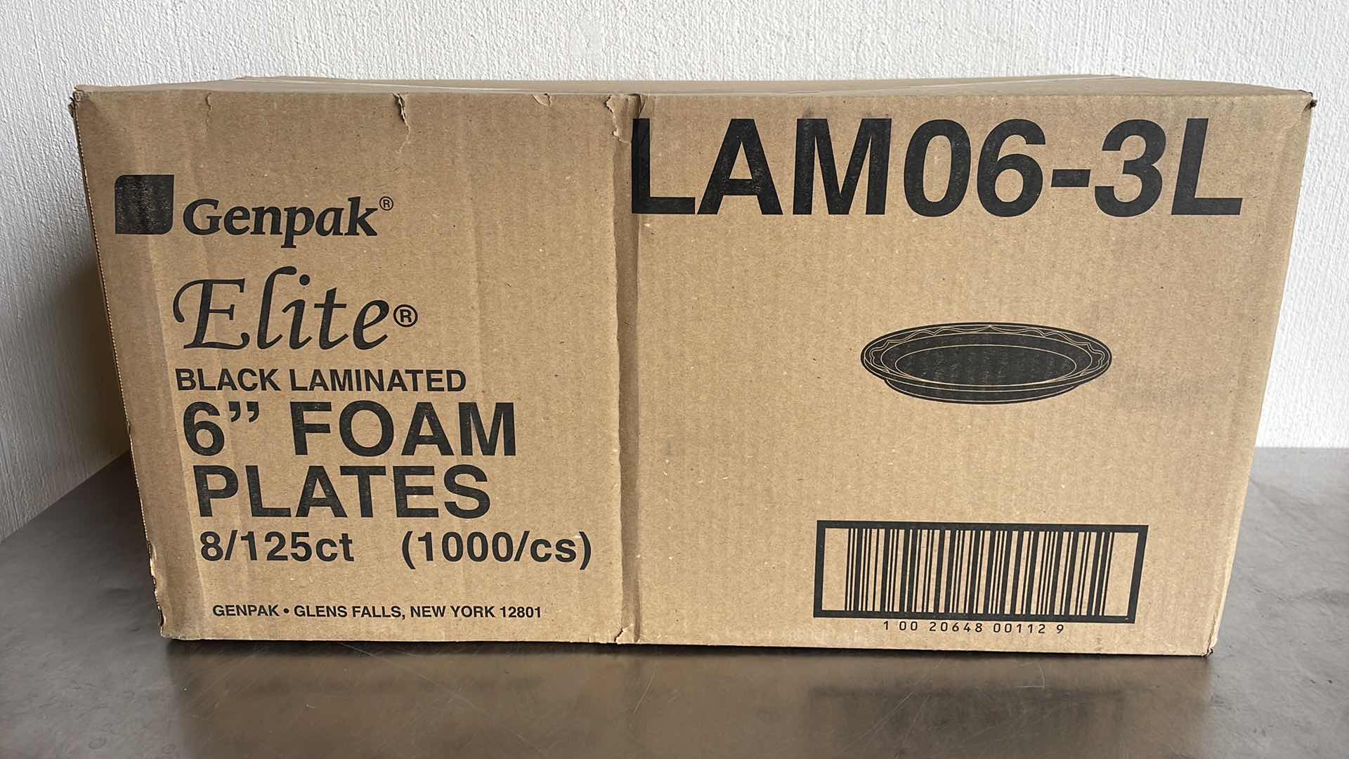 Photo 1 of GENPAK ELITE LAM06-3L
BLACK LAMINATED 6" FOAM PLATES 1000PCS