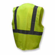 Photo 1 of RADIANS SV2Z ECONOMY TYPE R CLASS 2 SOLID SAFETY VEST WITH ZIPPER SIZE LARGE