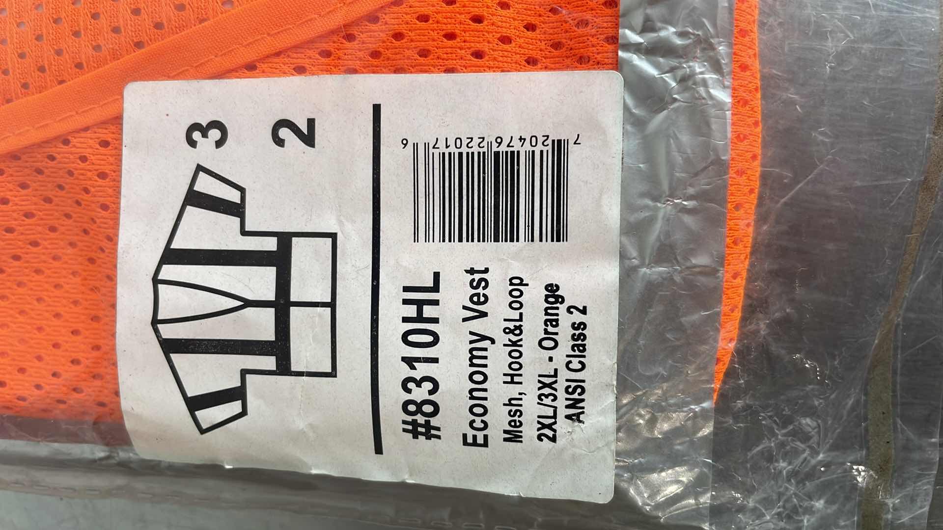 Photo 1 of ERGODYNE GLOWEAR 8310HL TYPE R CLASS 3 ECONOMY VEST SIZE 2XL/3XL