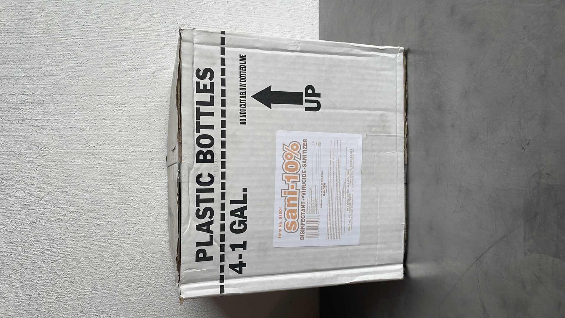 Photo 1 of CASE OF 4 SANI-10% DISINFECTANT VIRUCIDE SANITIZER - CONCENTRATED - 1 GALLON MAKES UP TO 180 GALLONS